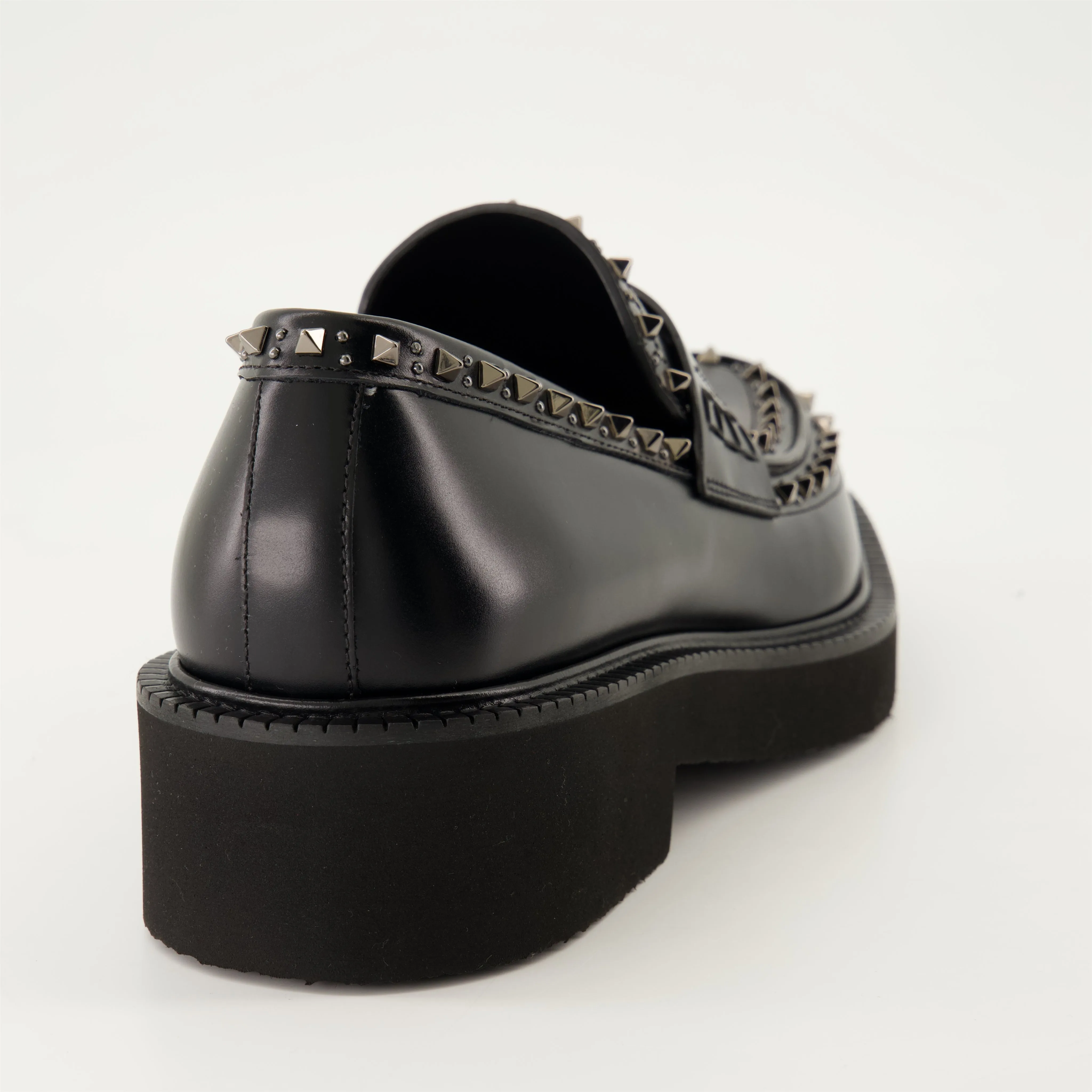 Black Leather Moccasins