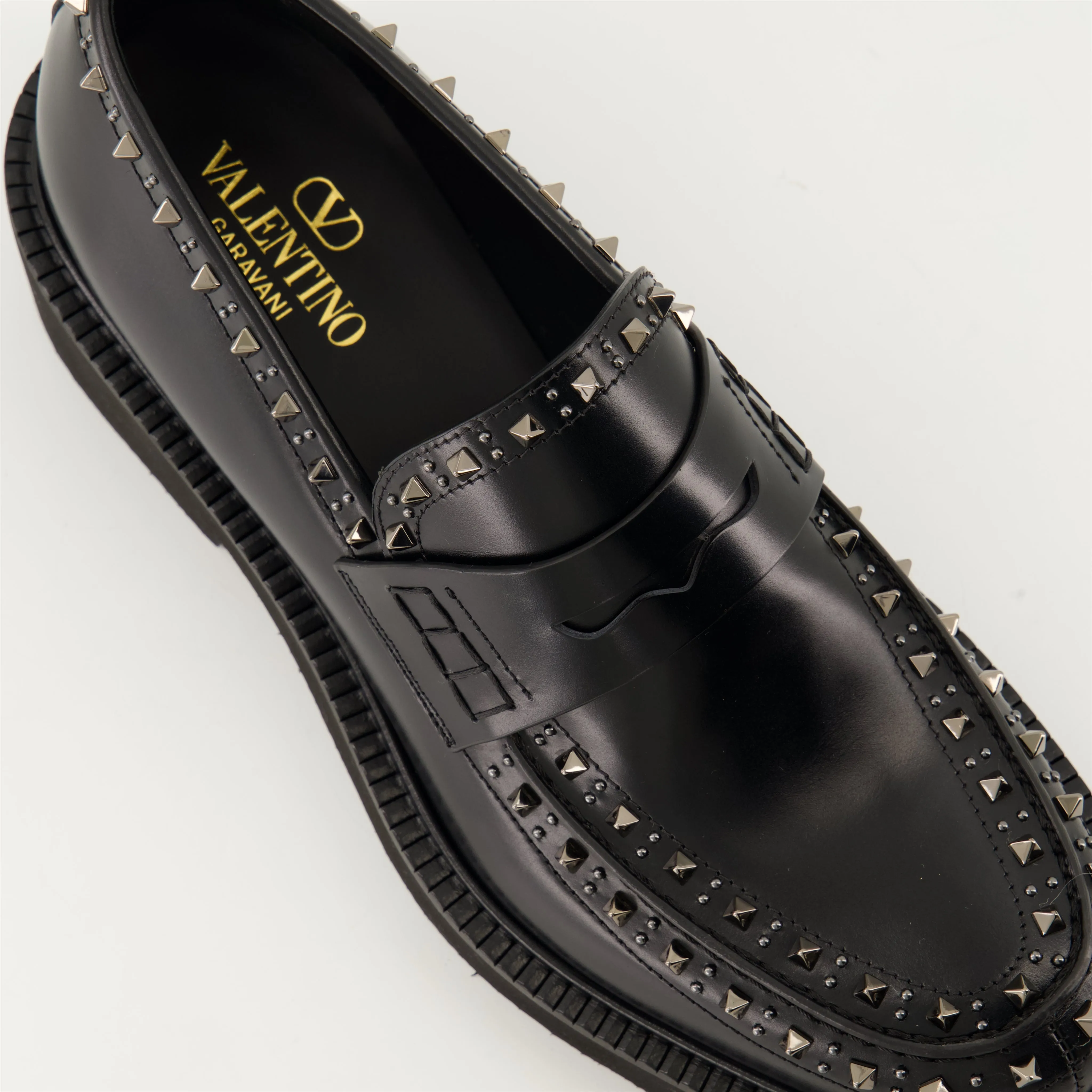 Black Leather Moccasins