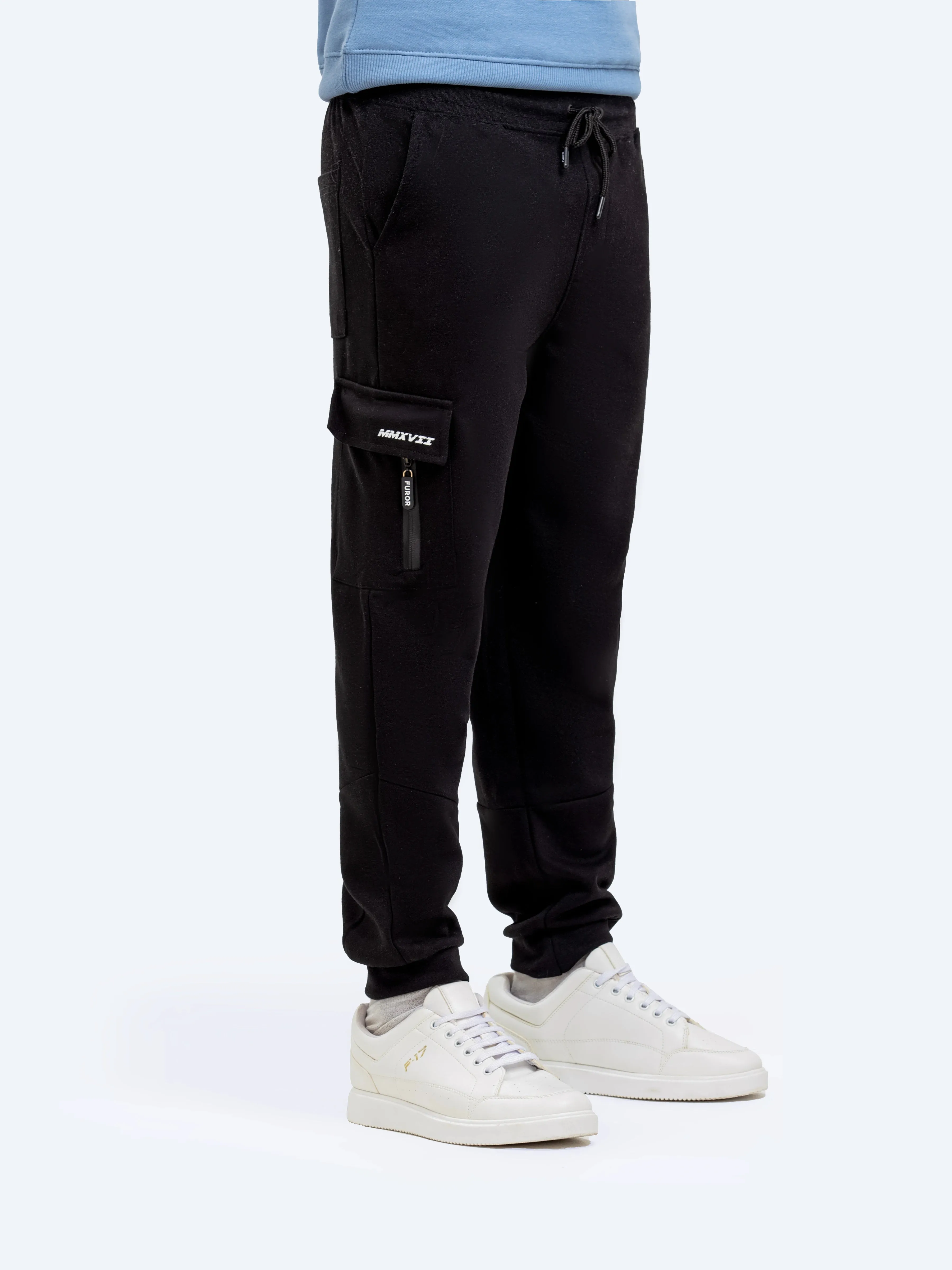 Black Regular Fit Jog Pant | Tracksuit - FMBTKS24-003