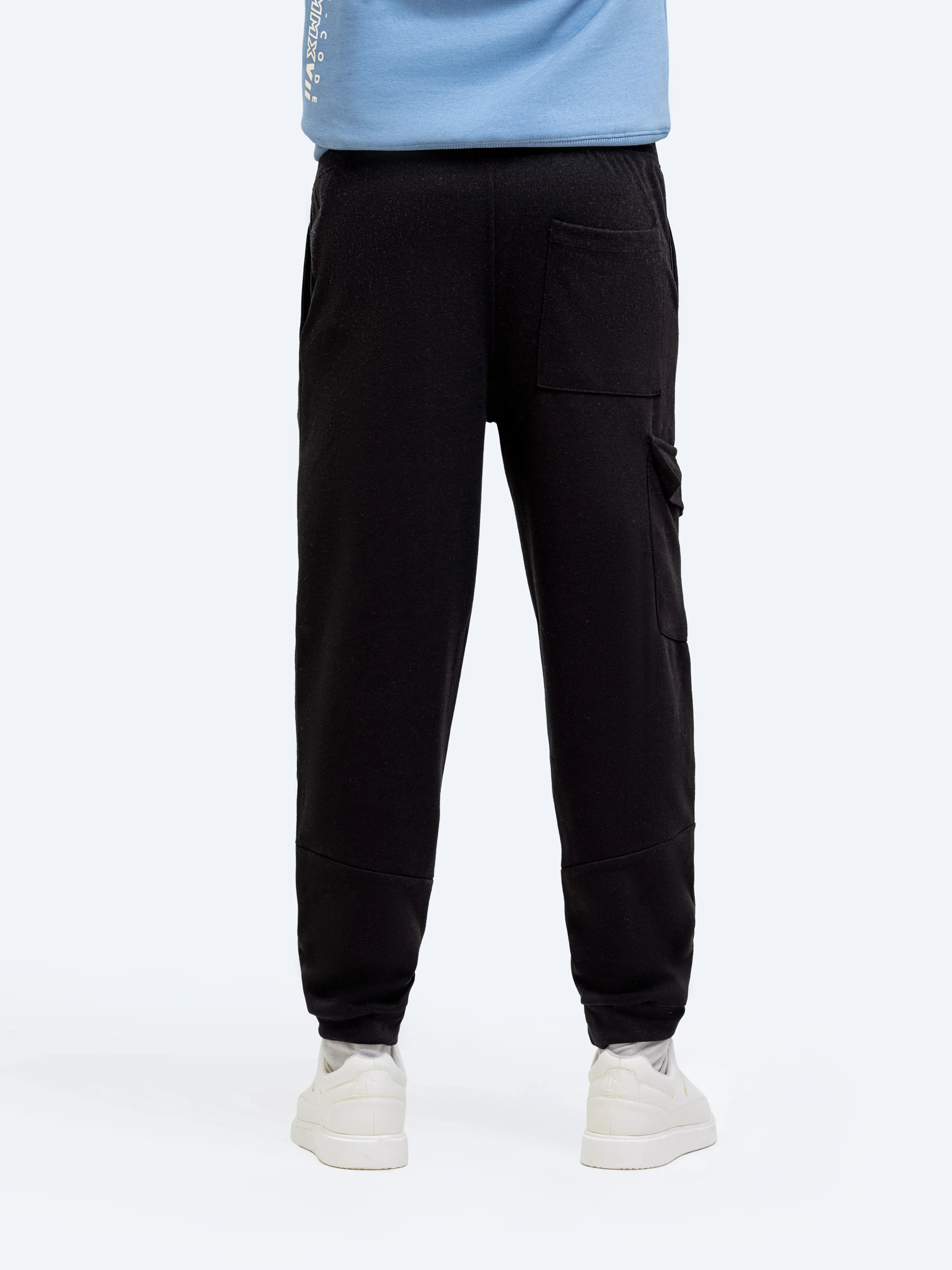 Black Regular Fit Jog Pant | Tracksuit - FMBTKS24-003