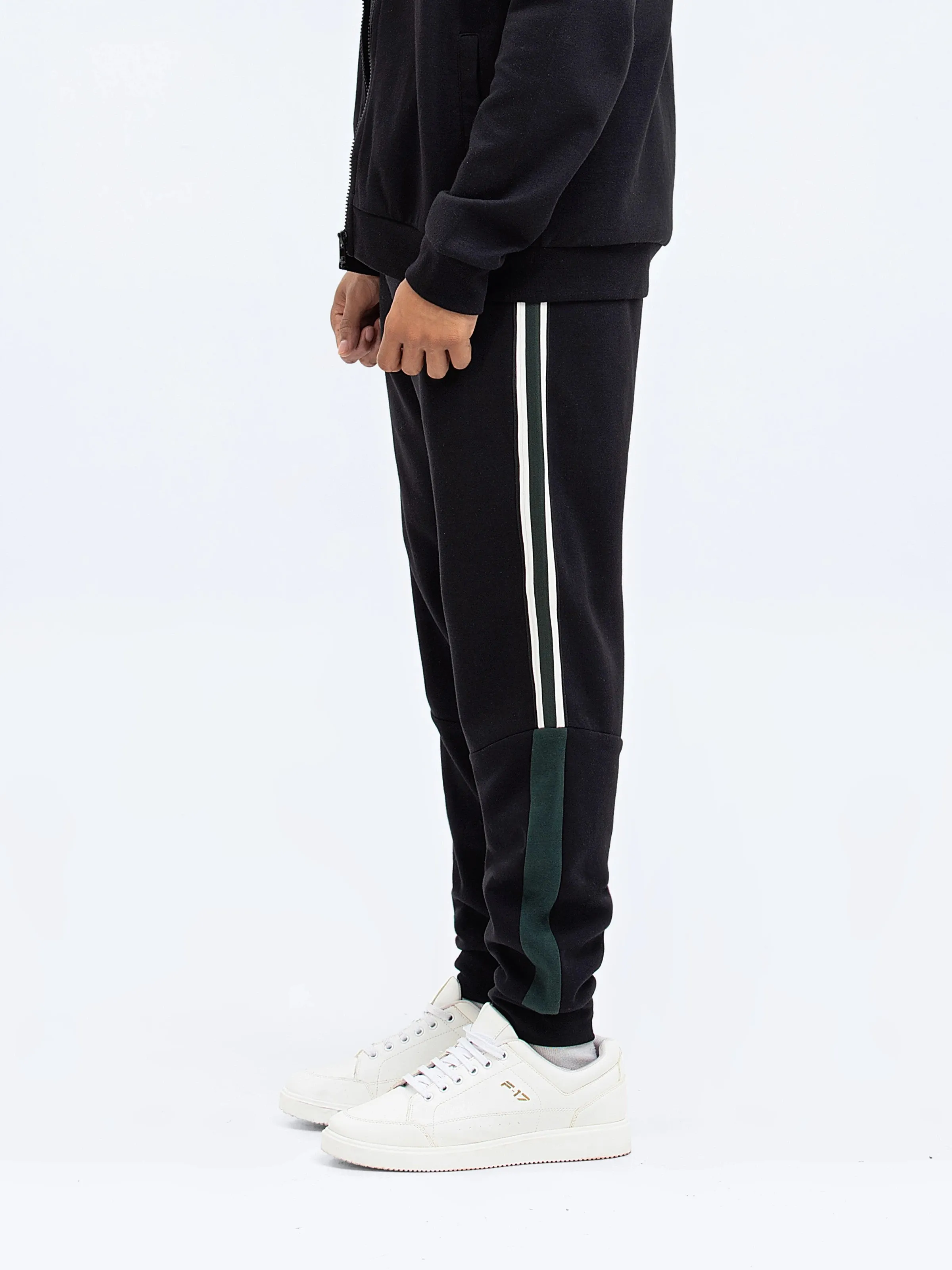 Black Regular Fit Jog Pant | Tracksuit - FMBTKS24-009