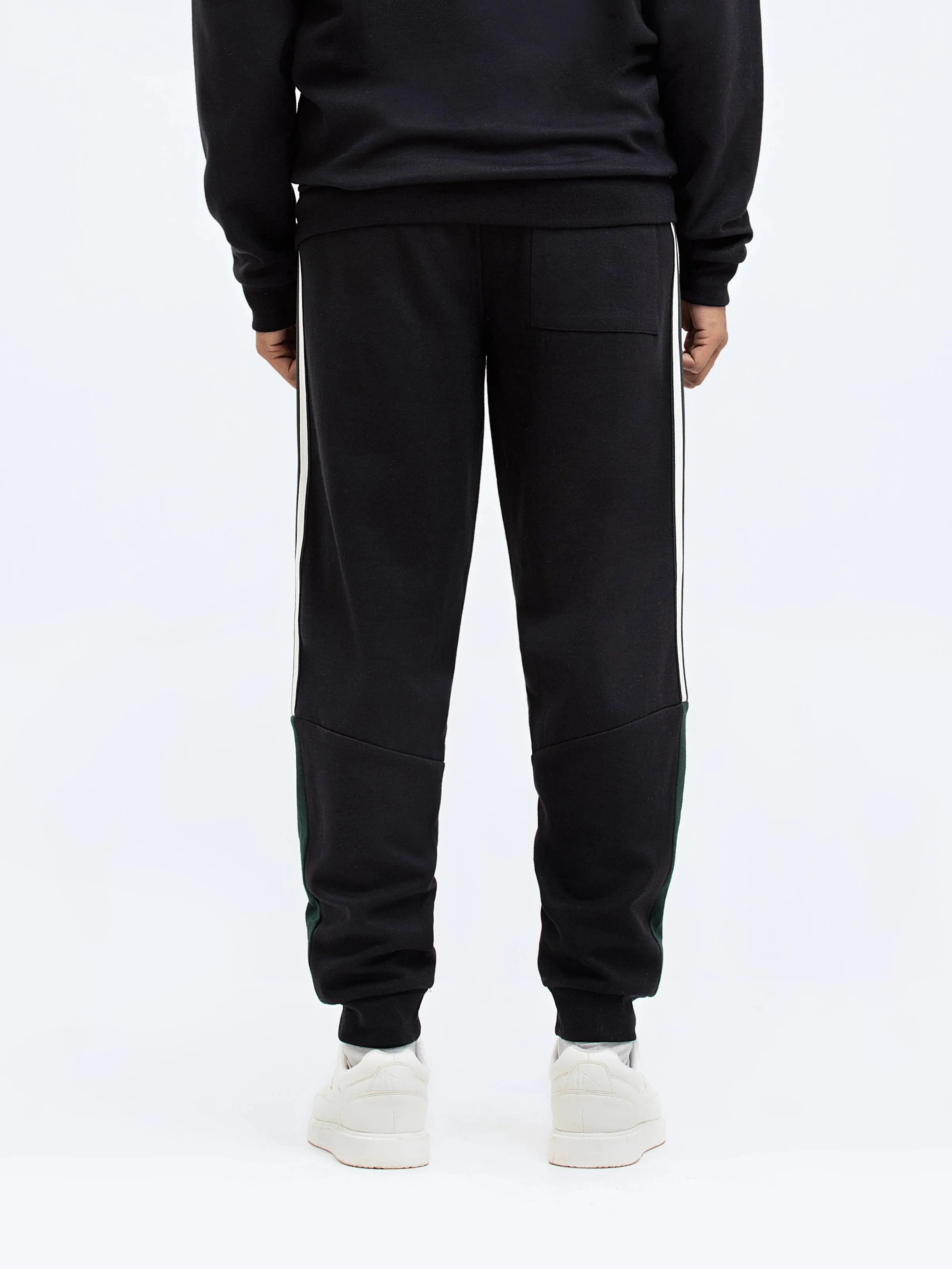 Black Regular Fit Jog Pant | Tracksuit - FMBTKS24-009