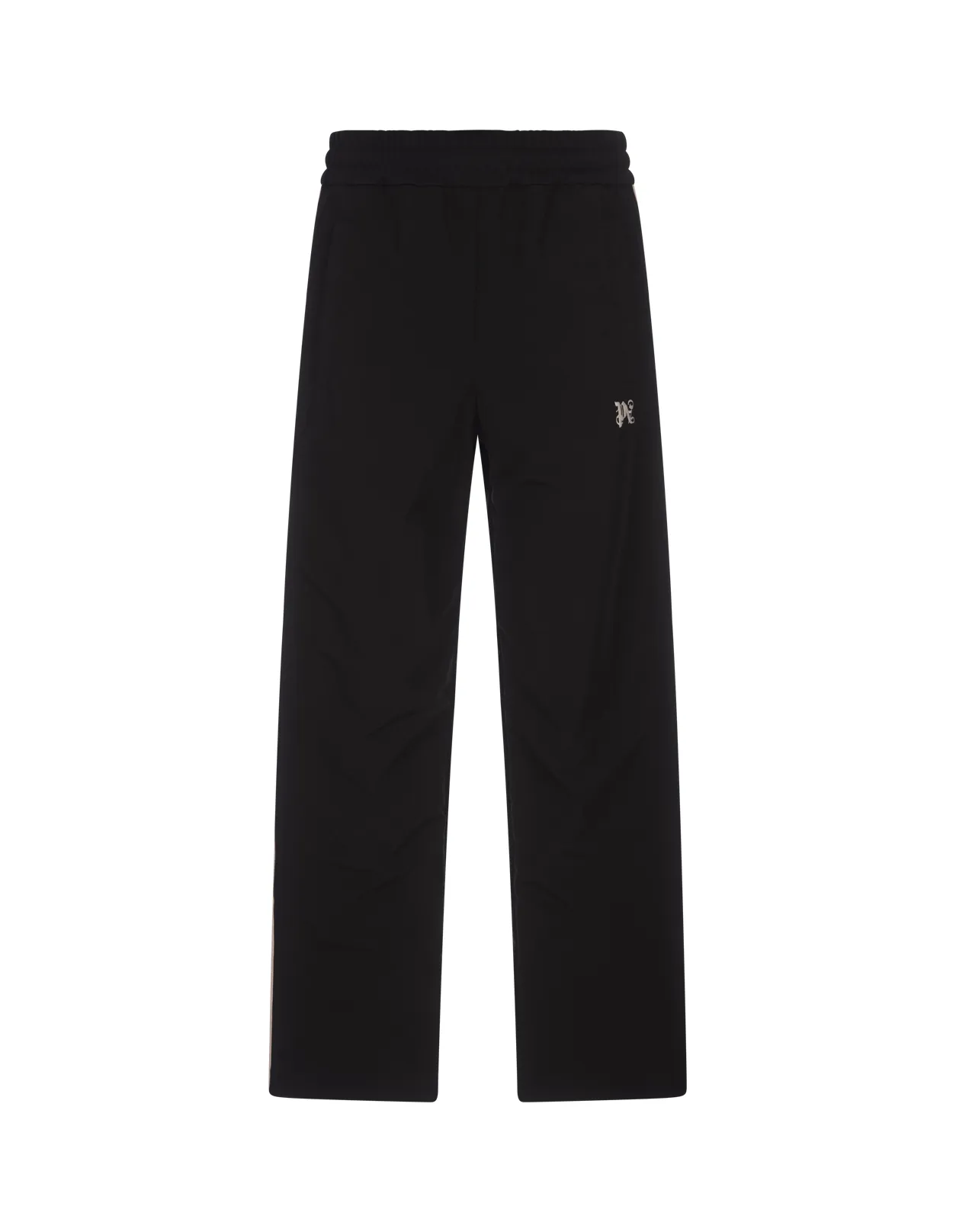 Black Straight Leg Joggers With PA Monogram