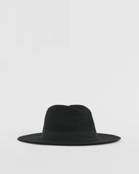 Black Western Cowboy Straw Hat