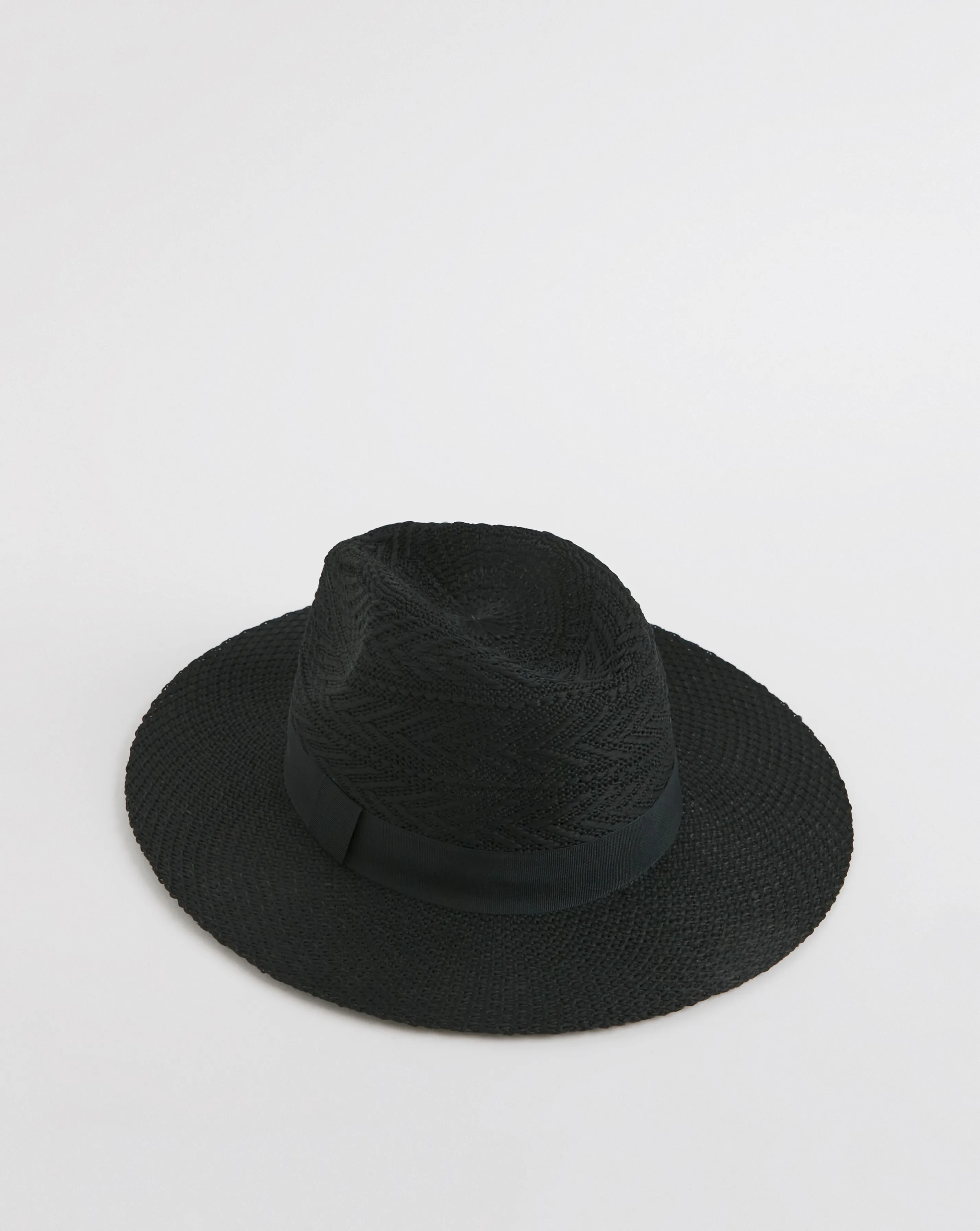 Black Western Cowboy Straw Hat