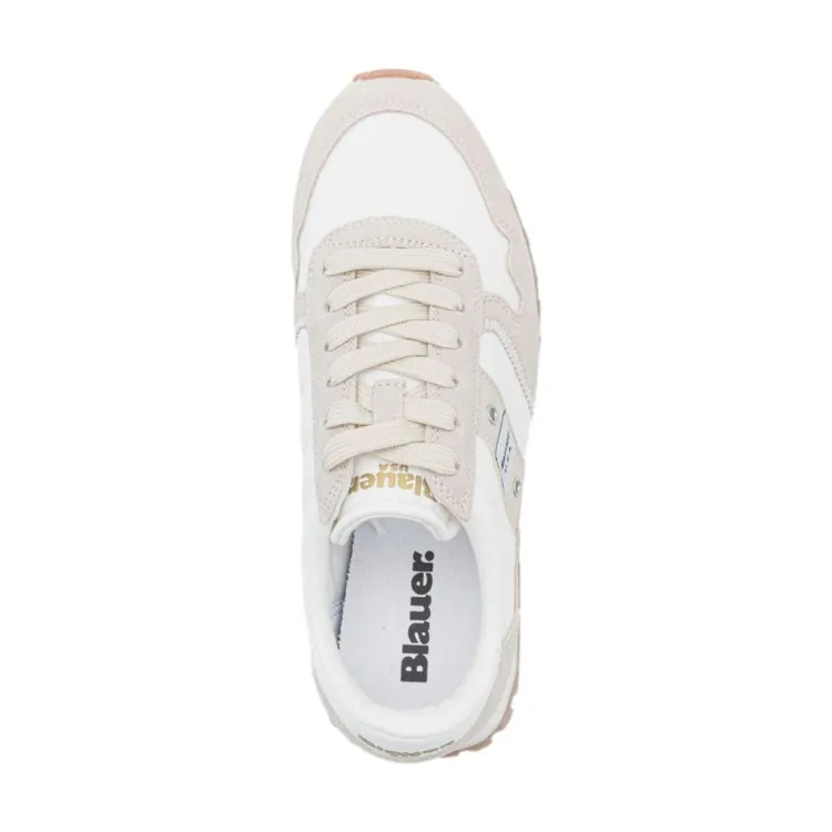 White Laced Sneakers Donna by Blauer S4MILLEN01/NYG