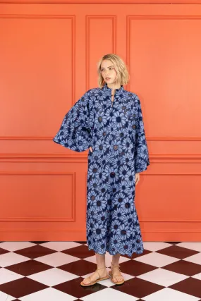 Blue Lace Maxi Caftan