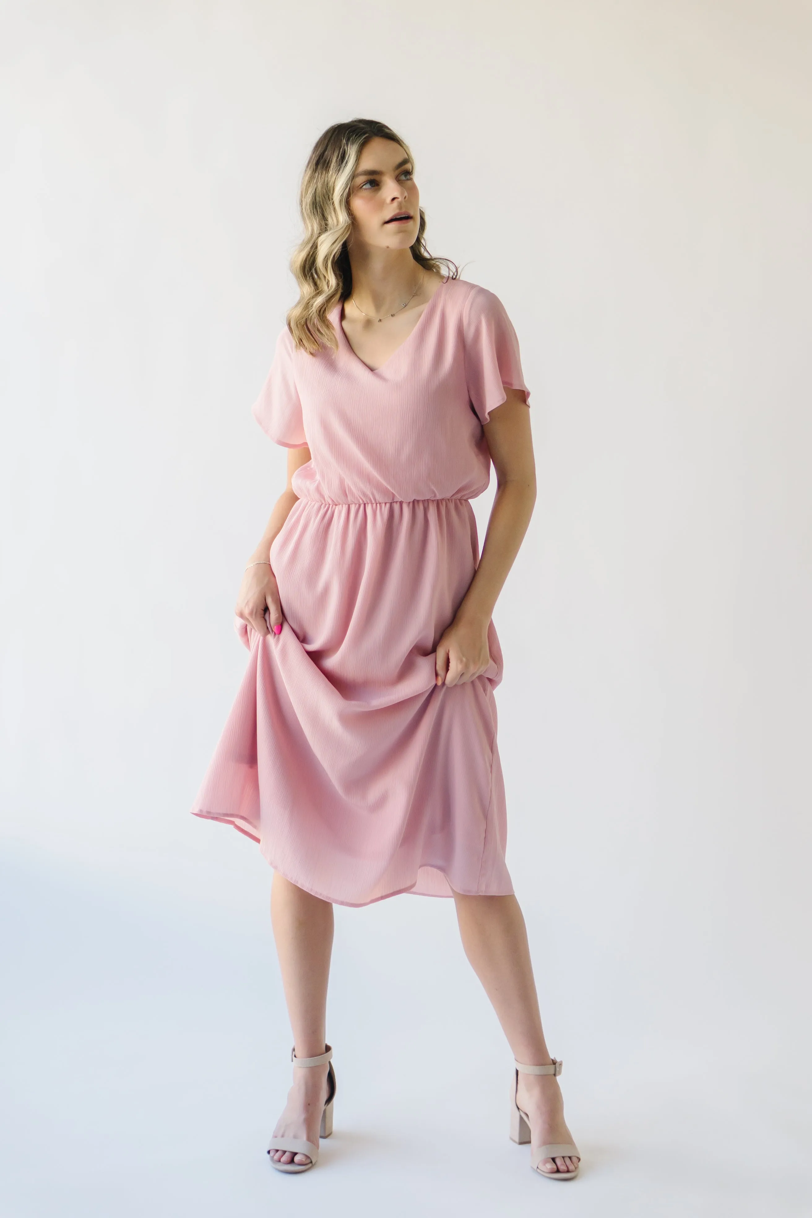 Blush Pink Derby Dress