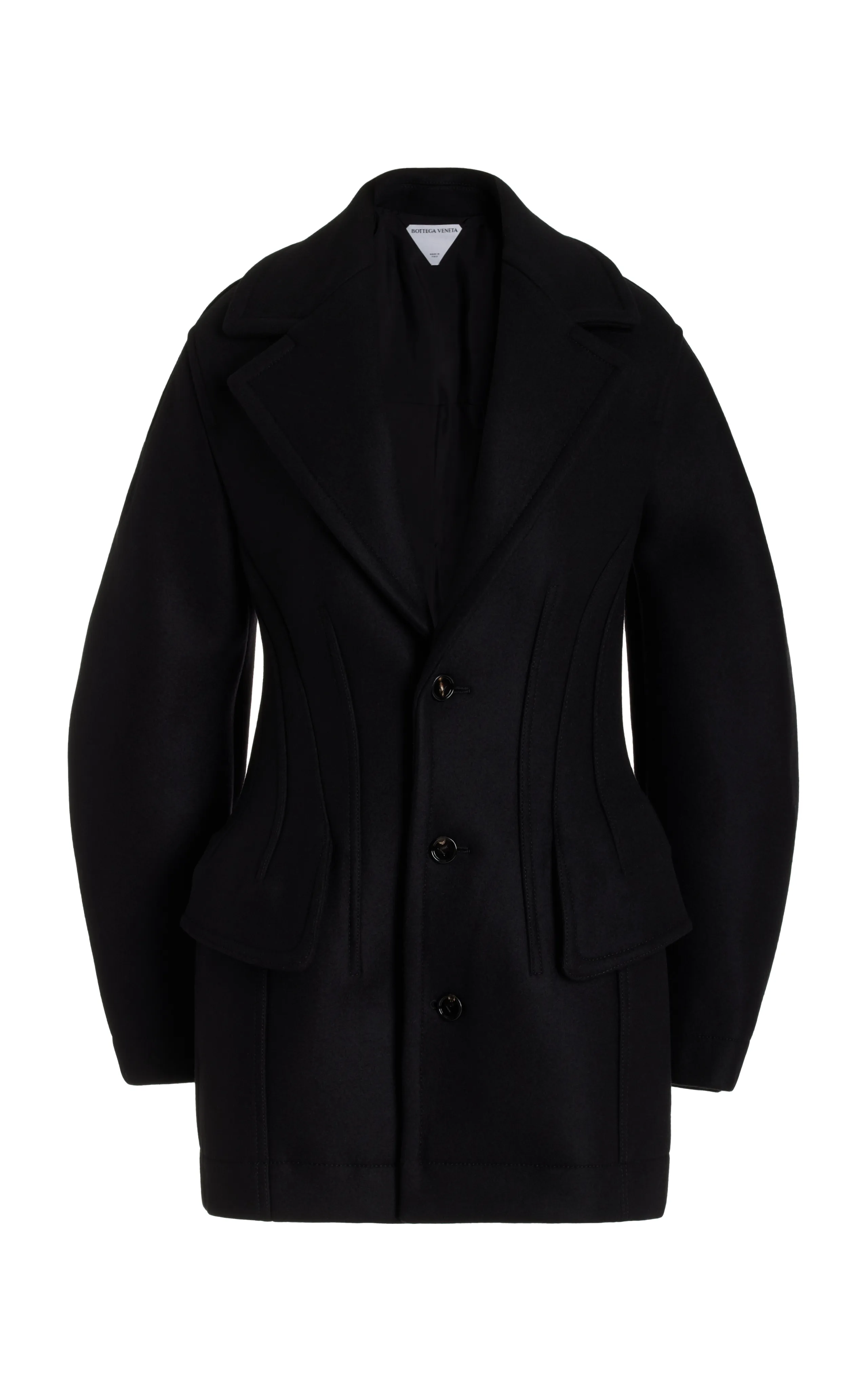 Women's Stretch-Wool Short Coat by Bottega Veneta