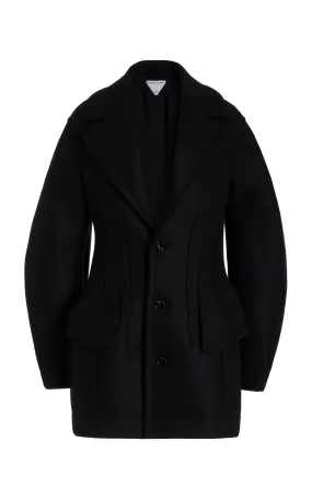 Women's Stretch-Wool Short Coat by Bottega Veneta