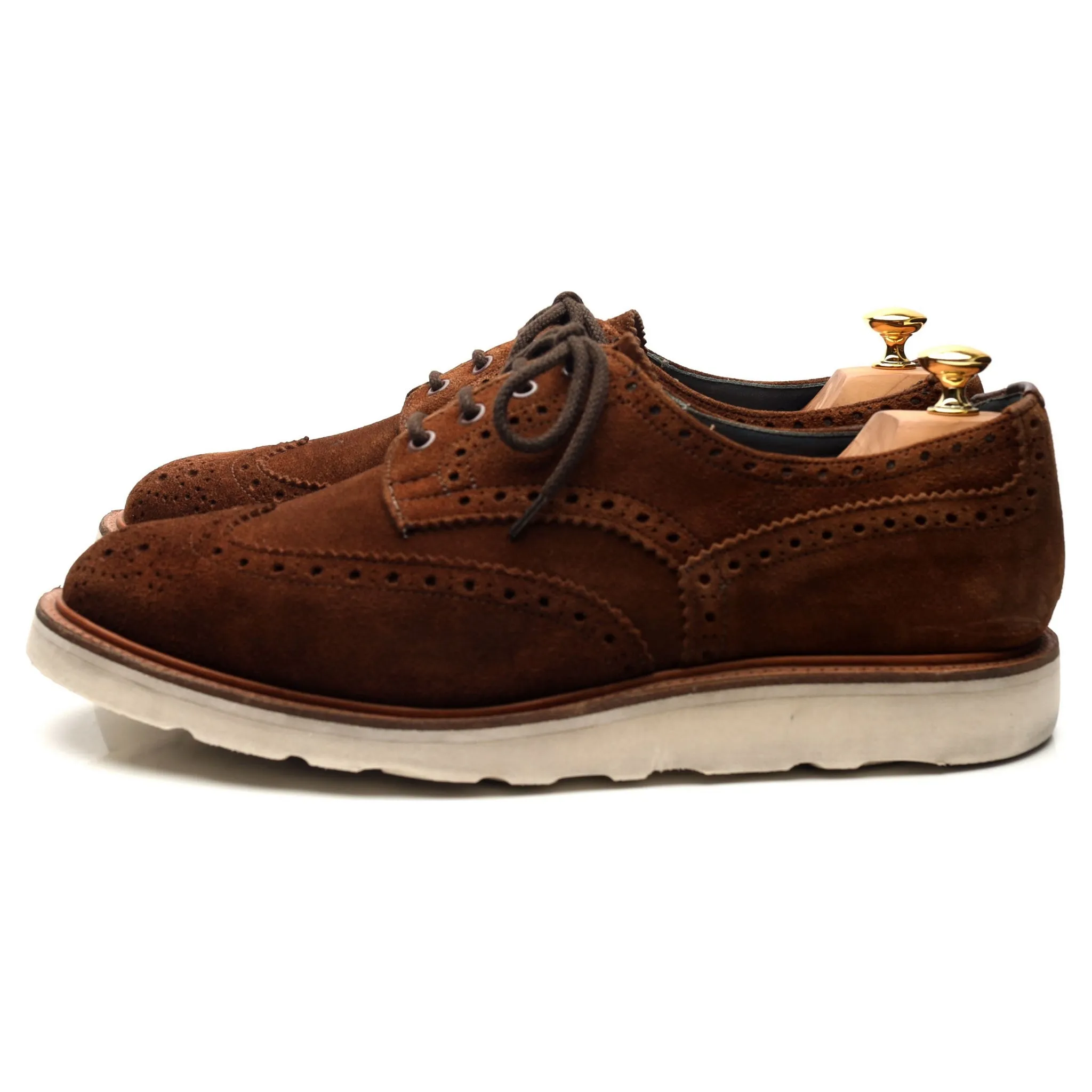 'Bourton' Brown Suede Derby Brogues UK 11