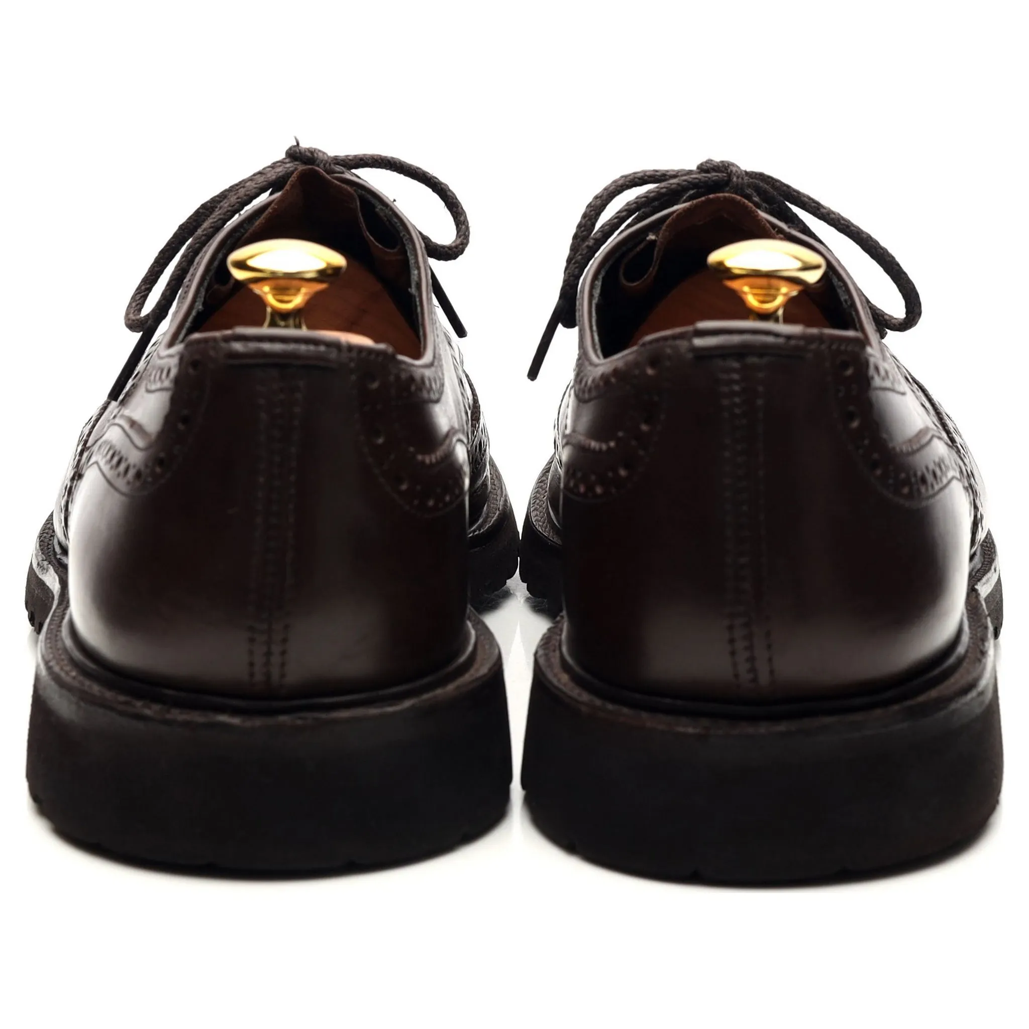 'Bourton' Dark Brown Leather Derby Brogues UK 11