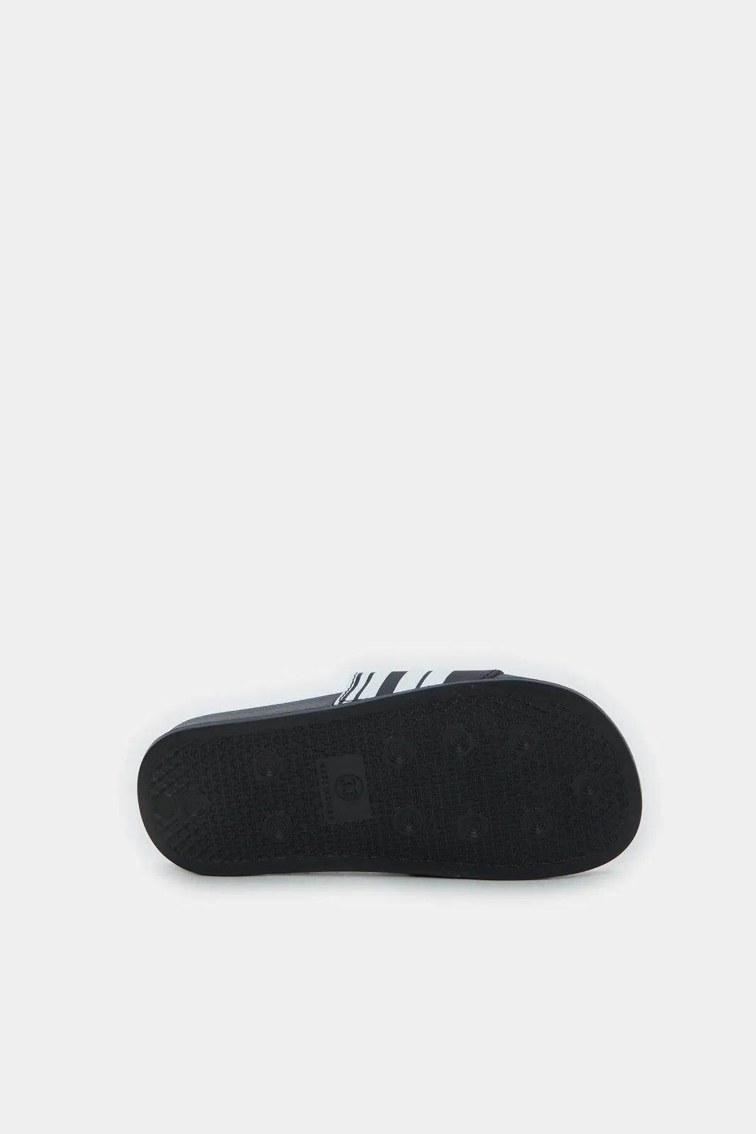 Boys Black Padded Slide