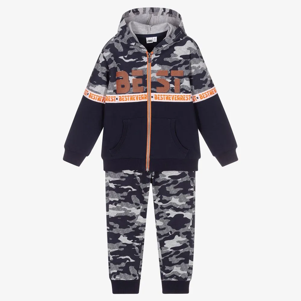 Blue Camouflage Tracksuit for Boys