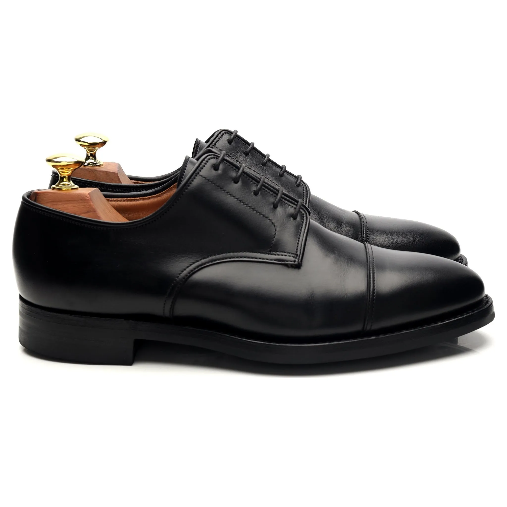 'Bradford' Black Leather Derby UK 7.5 G