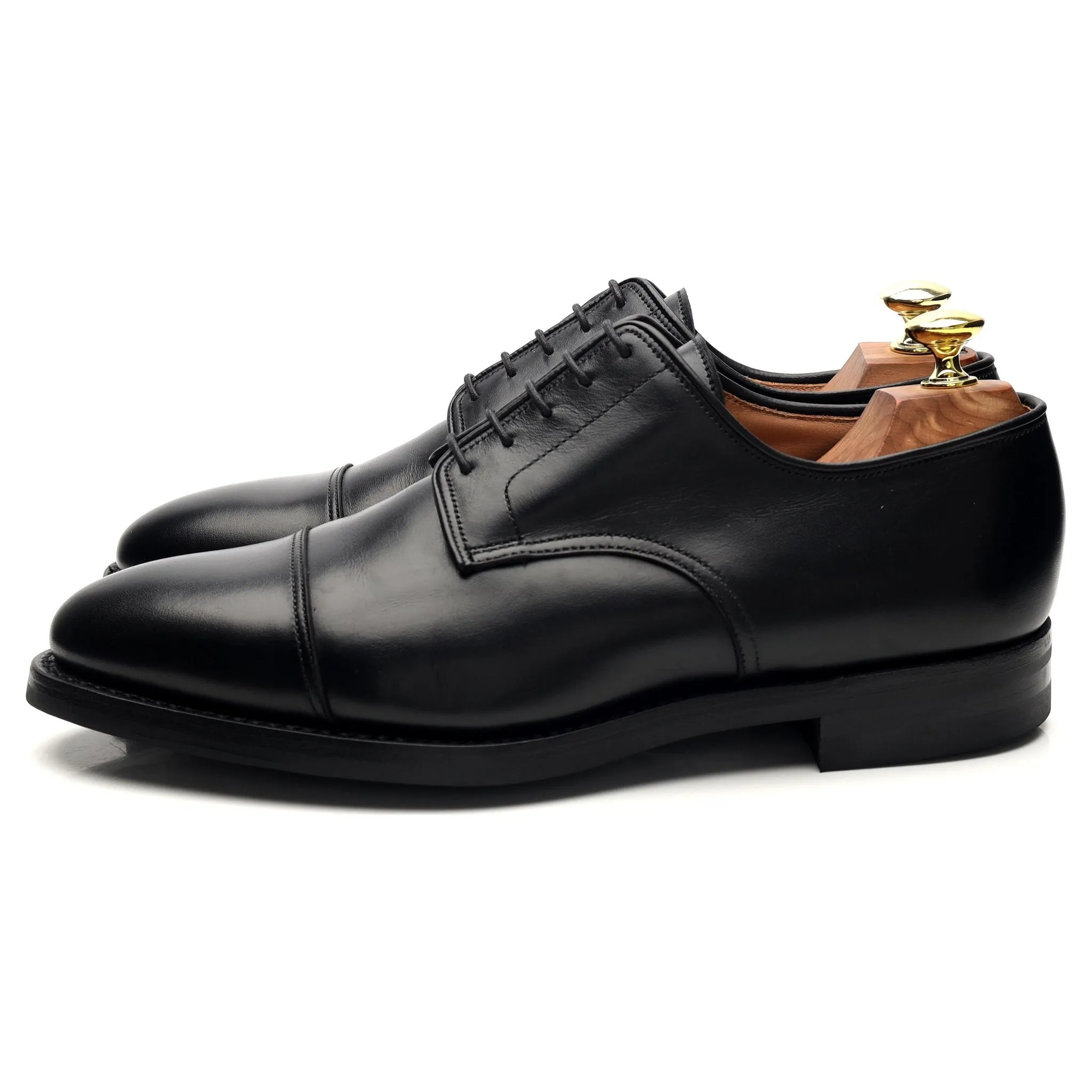 'Bradford' Black Leather Derby UK 7.5 G