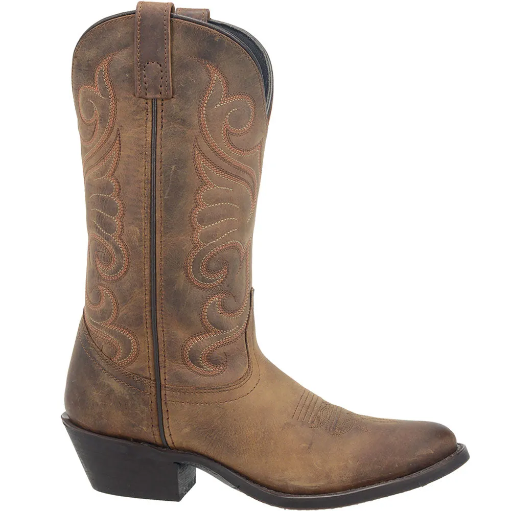 Bridget Embroidered Round Toe Cowboy Boots