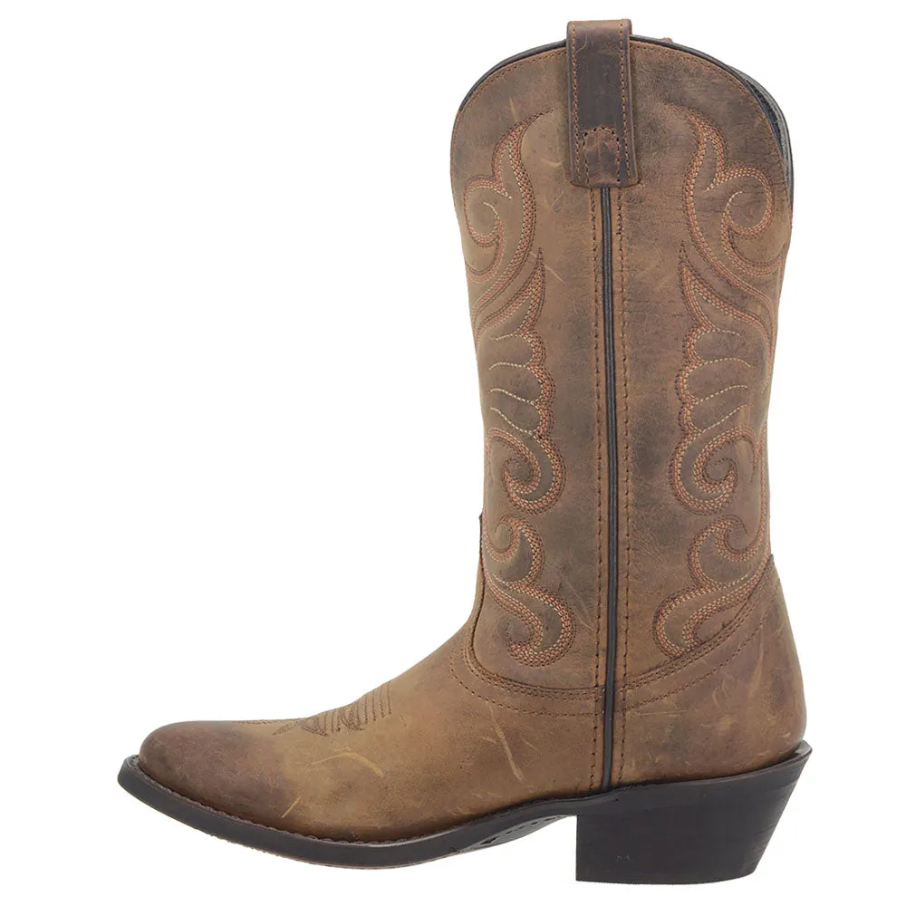 Bridget Embroidered Round Toe Cowboy Boots