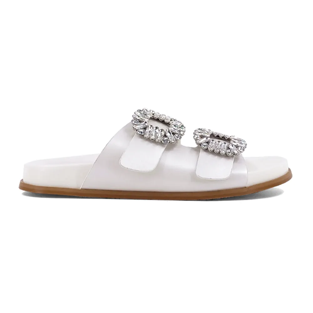 Bridget Rhinestone Slide Sandals