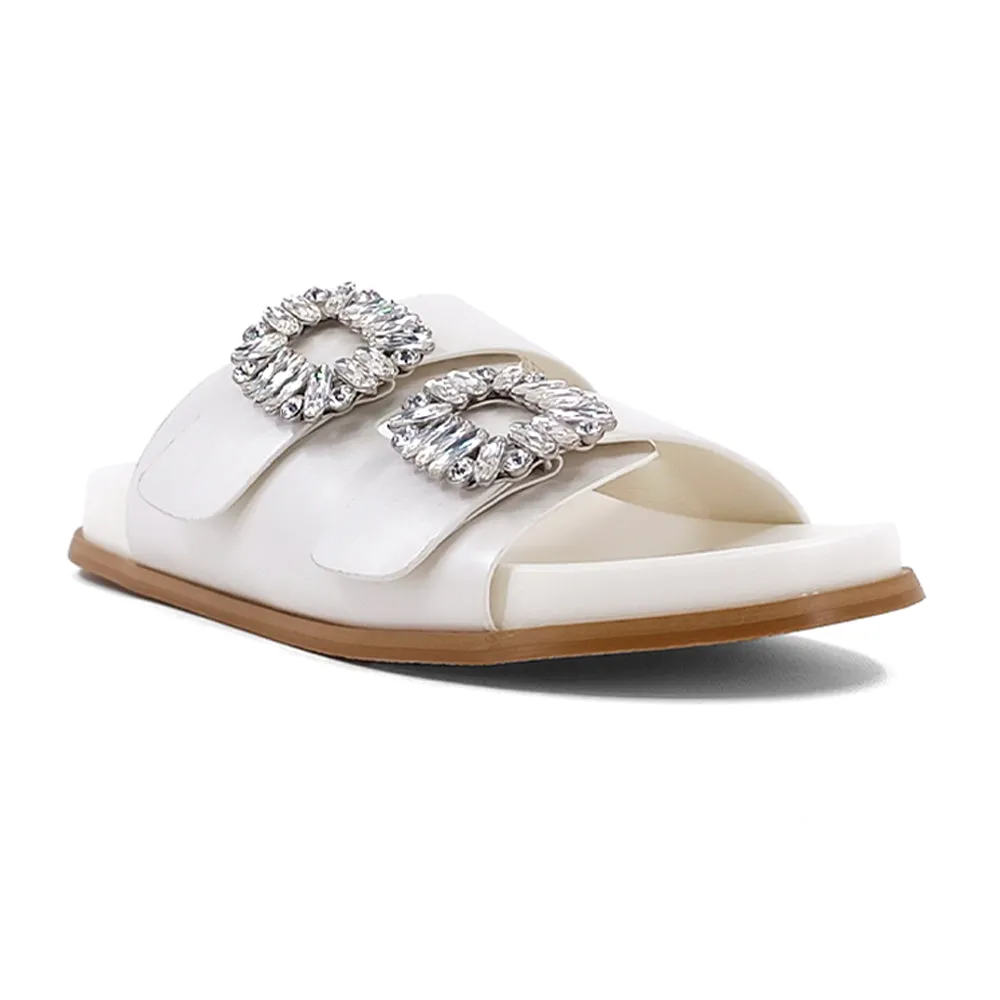 Bridget Rhinestone Slide Sandals