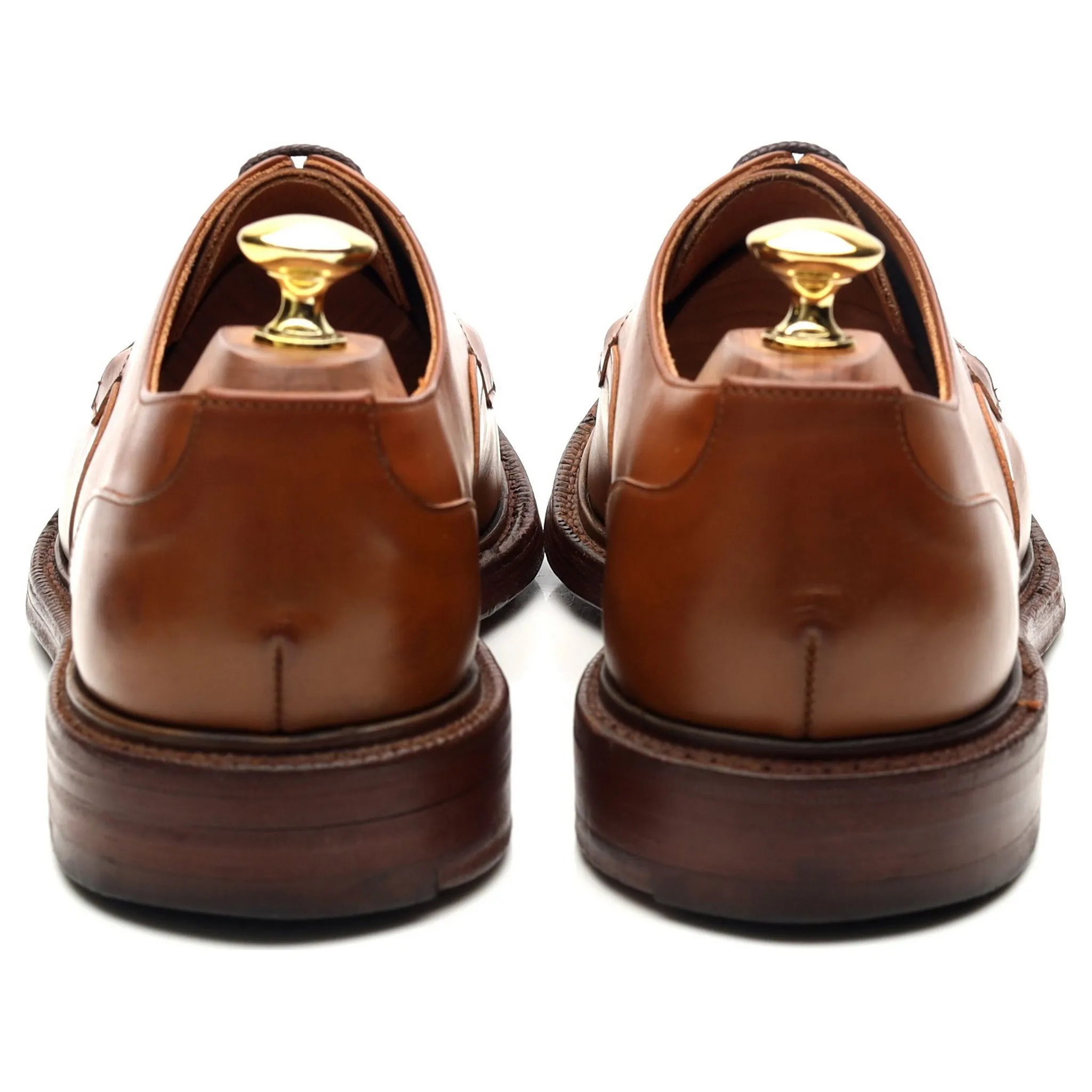 'Brixham' Tan Brown Leather Derby UK 8 F