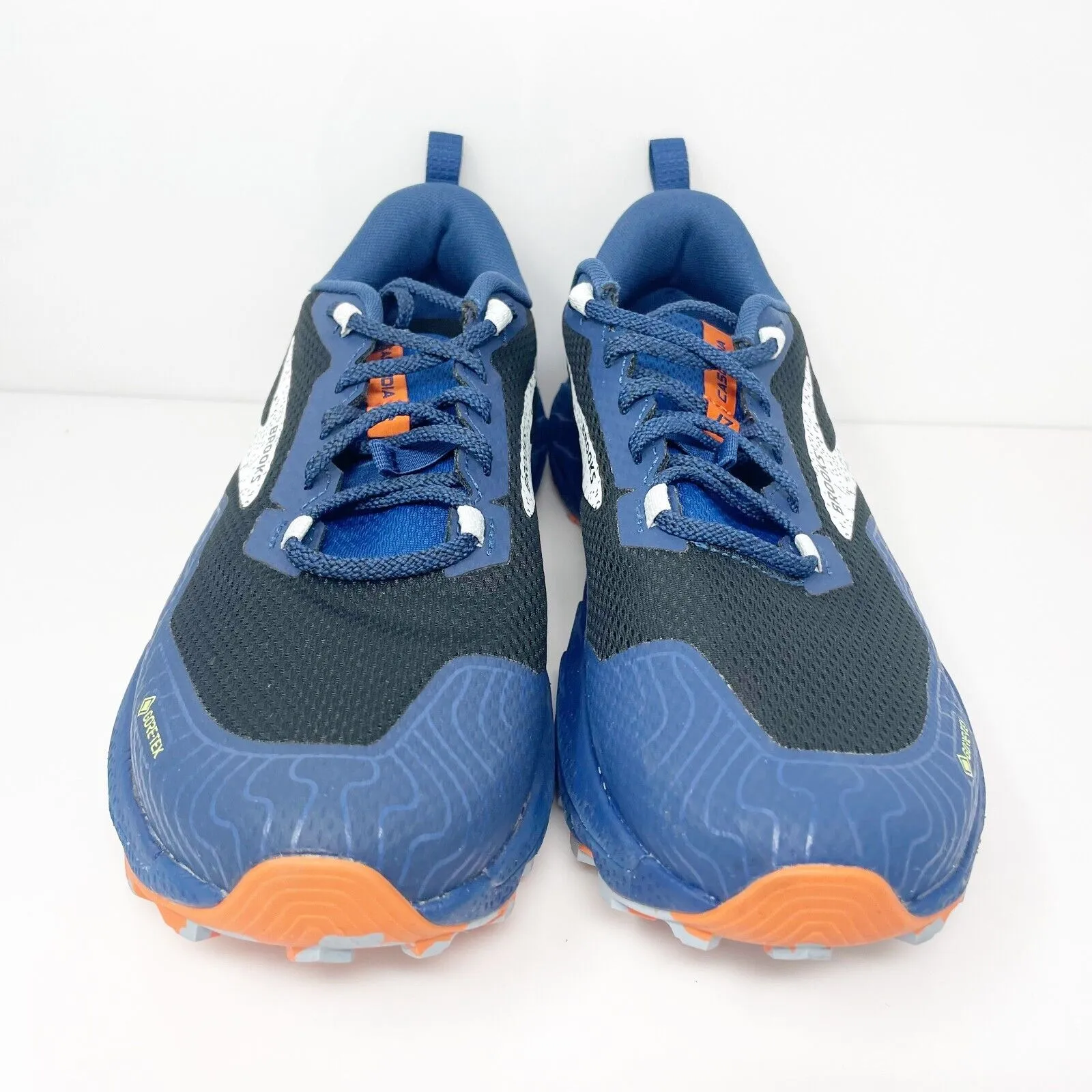 Brooks Mens Cascadia 17 GTX 1104021D062 Blue Running Shoes Sneakers Size 10 D