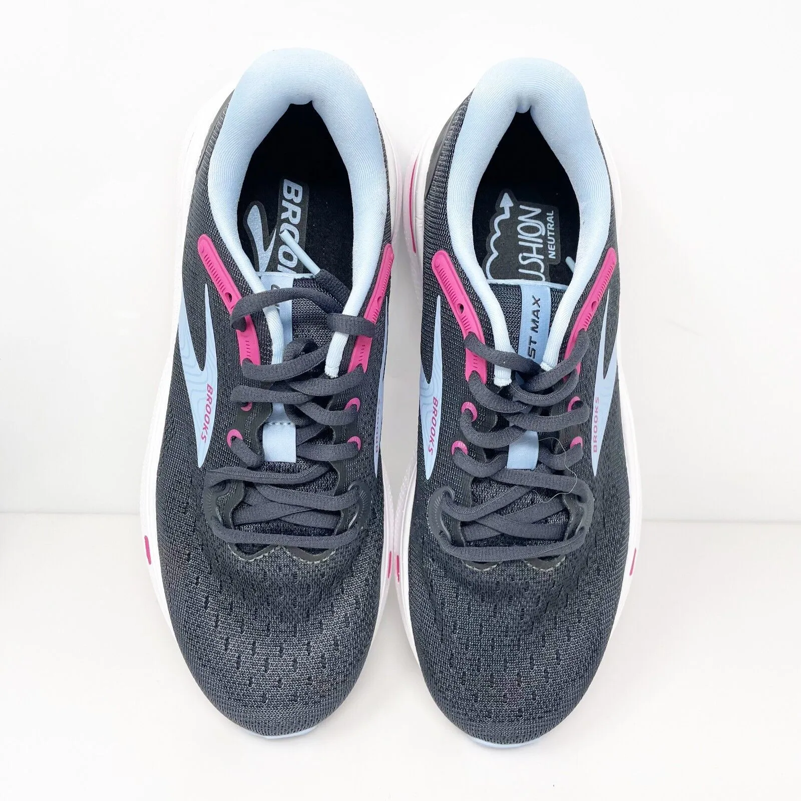 Brooks Womens Ghost Max 1203951B082 Black Running Shoes Sneakers Size 7.5 B