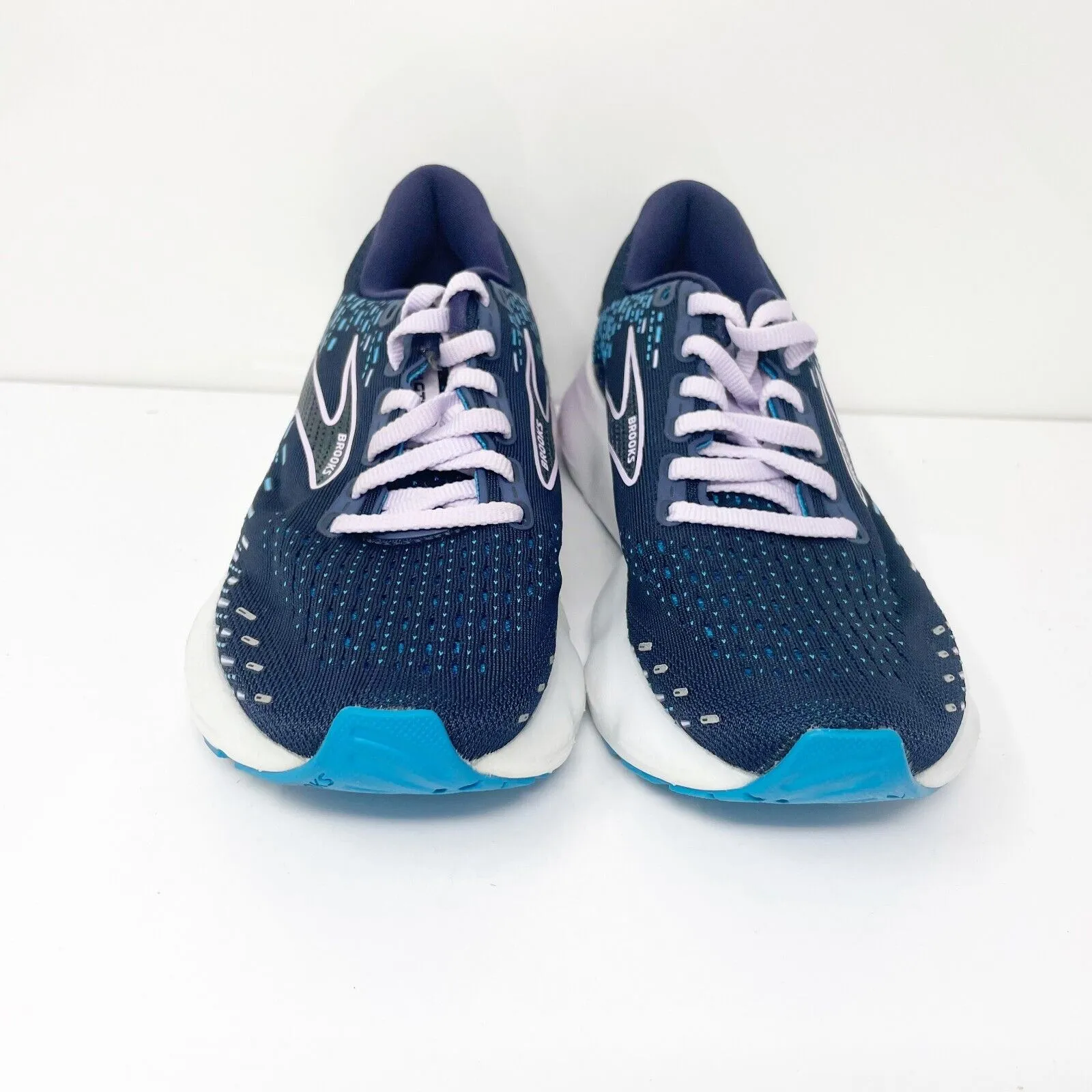 Brooks Womens Glycerin Gts 20 1203701B499 Blue Running Shoes Sneakers Size 6B