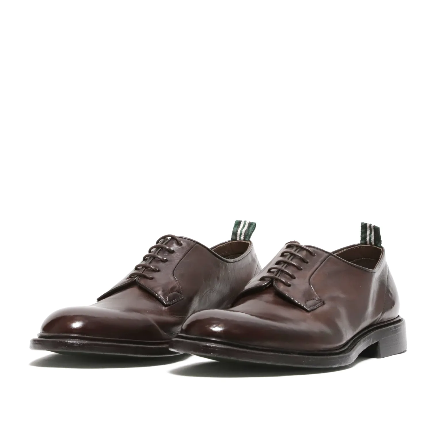 Brown leather Derby shoes