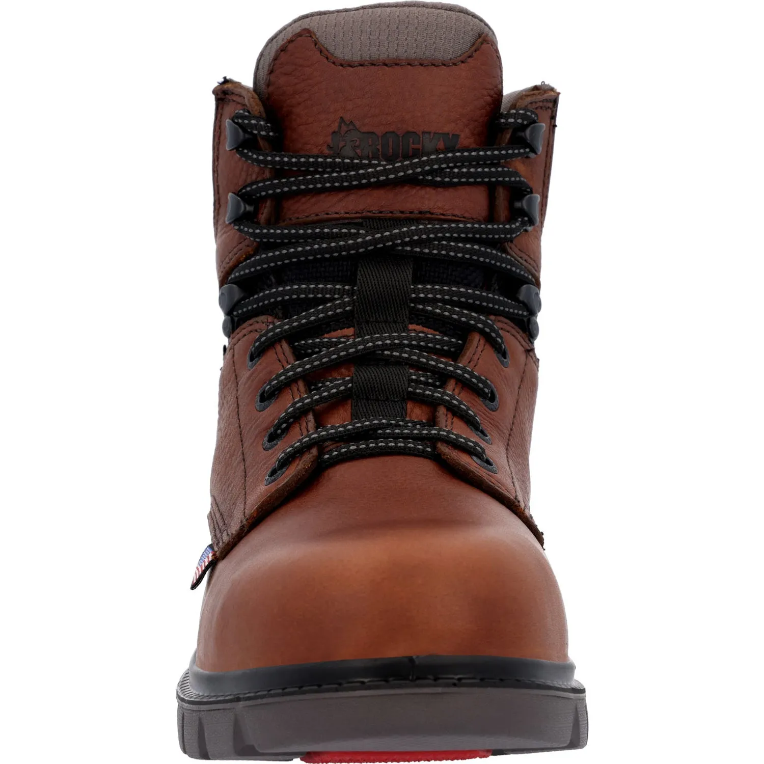 Brown Leather Work Boots - Rocky Men's WorkSmart WP CT Boots