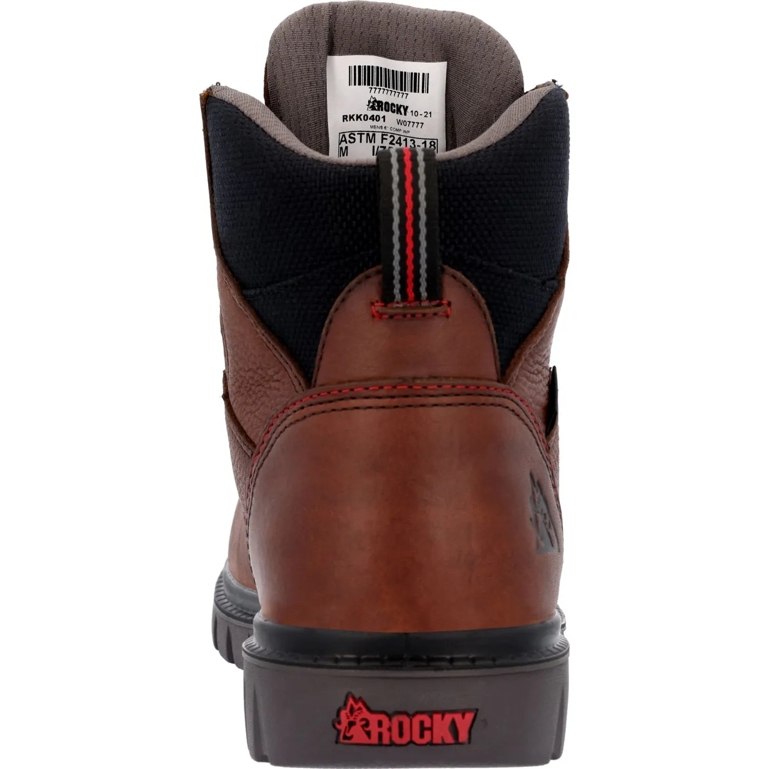 Brown Leather Work Boots - Rocky Men's WorkSmart WP CT Boots