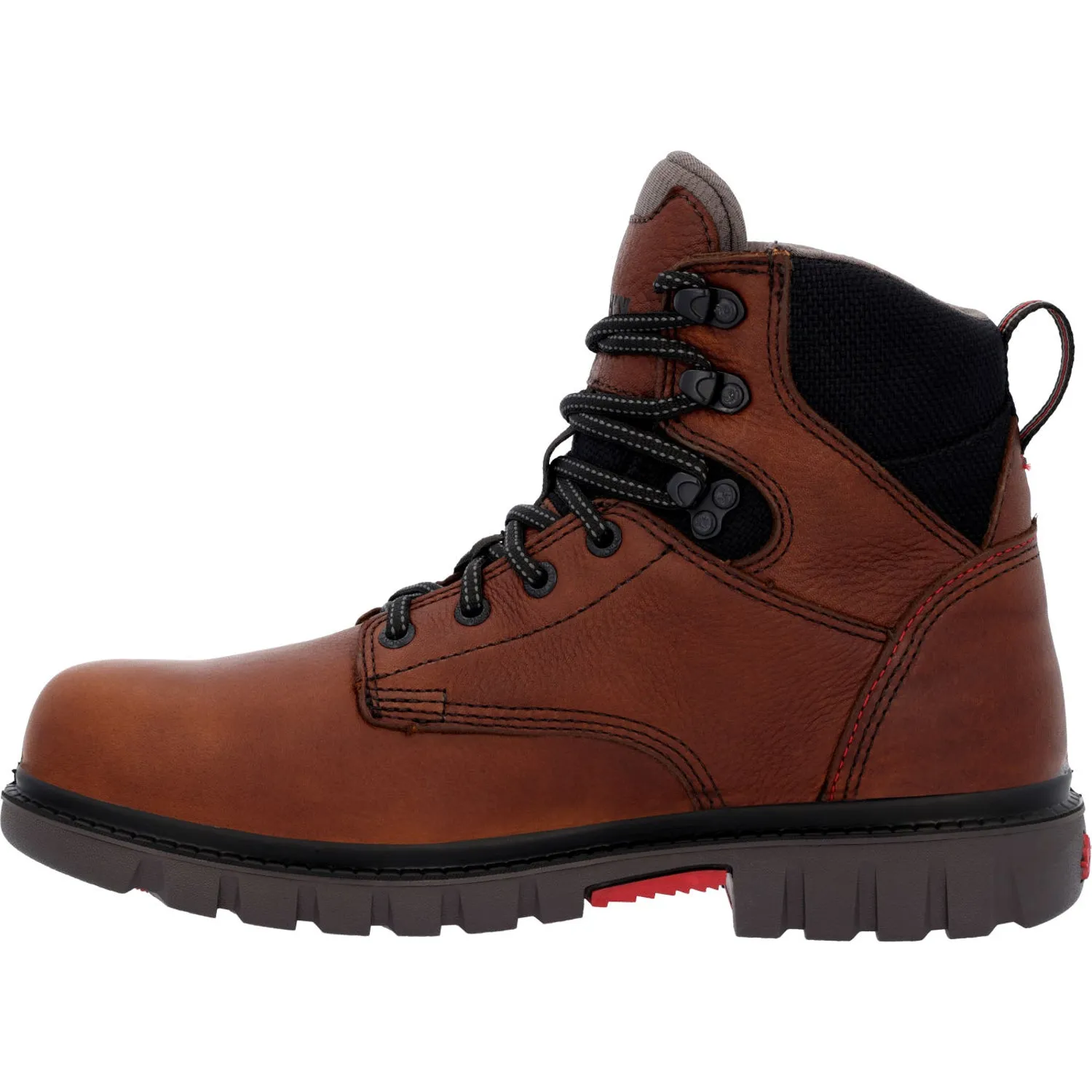 Brown Leather Work Boots - Rocky Men's WorkSmart WP CT Boots