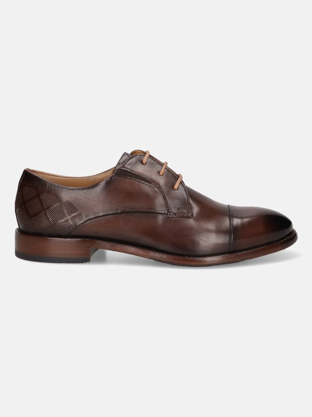 bugatti Brown Premium Leather Derby Shoes