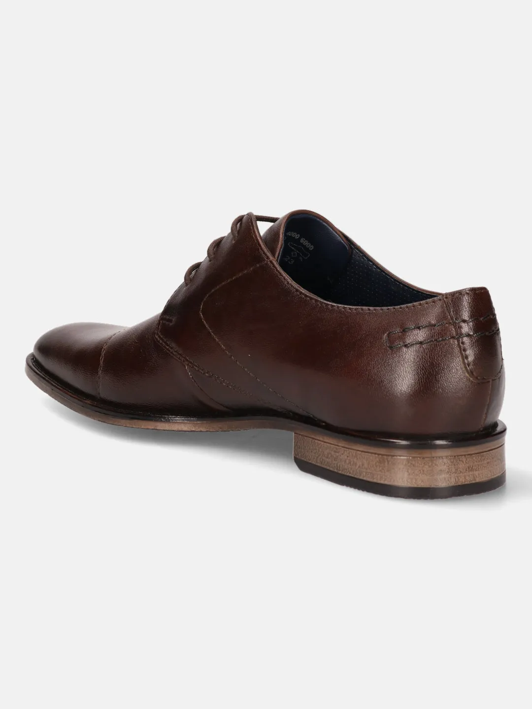 bugatti Brown Premium Leather Formal Derby Shoes