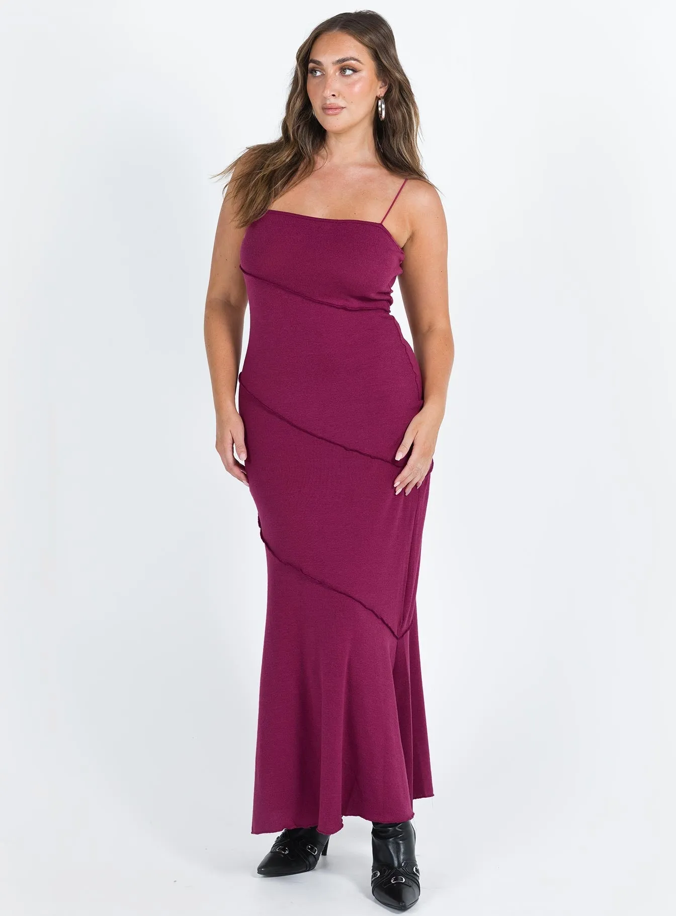 Burgundy Andros Maxi Dress