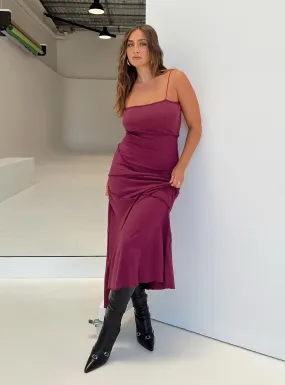 Burgundy Andros Maxi Dress