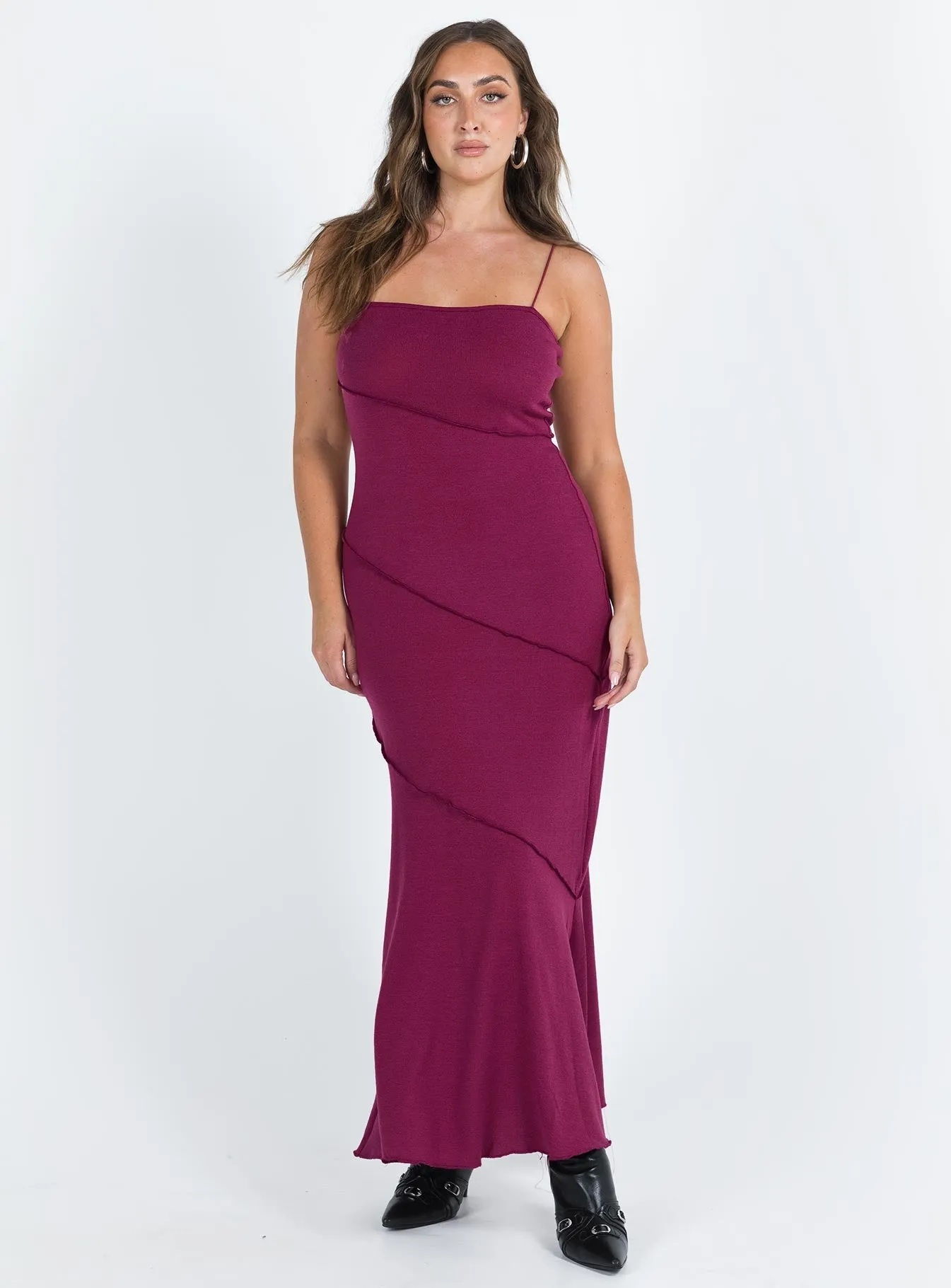 Burgundy Andros Maxi Dress