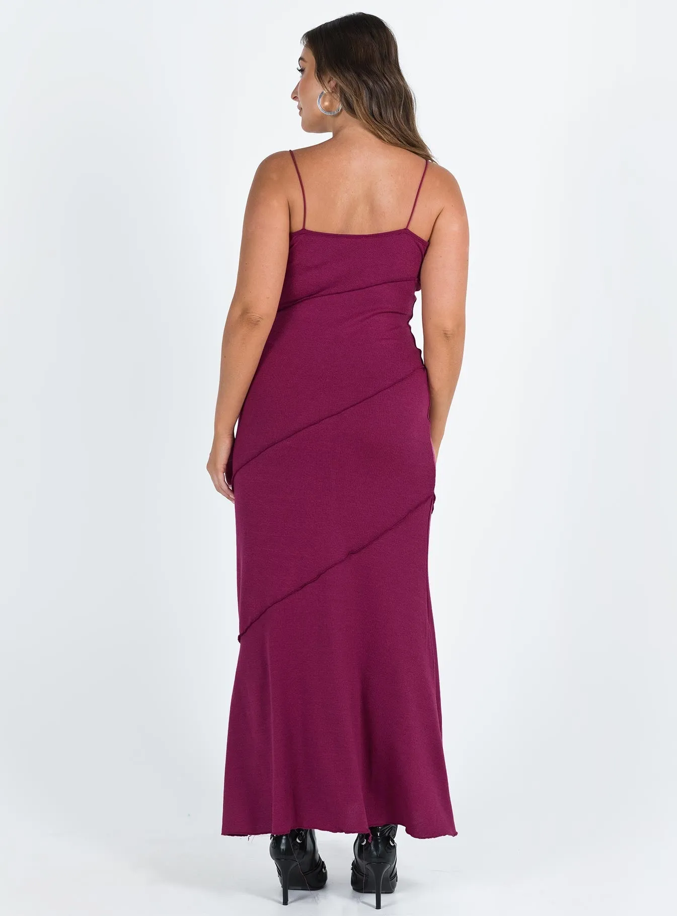 Burgundy Andros Maxi Dress