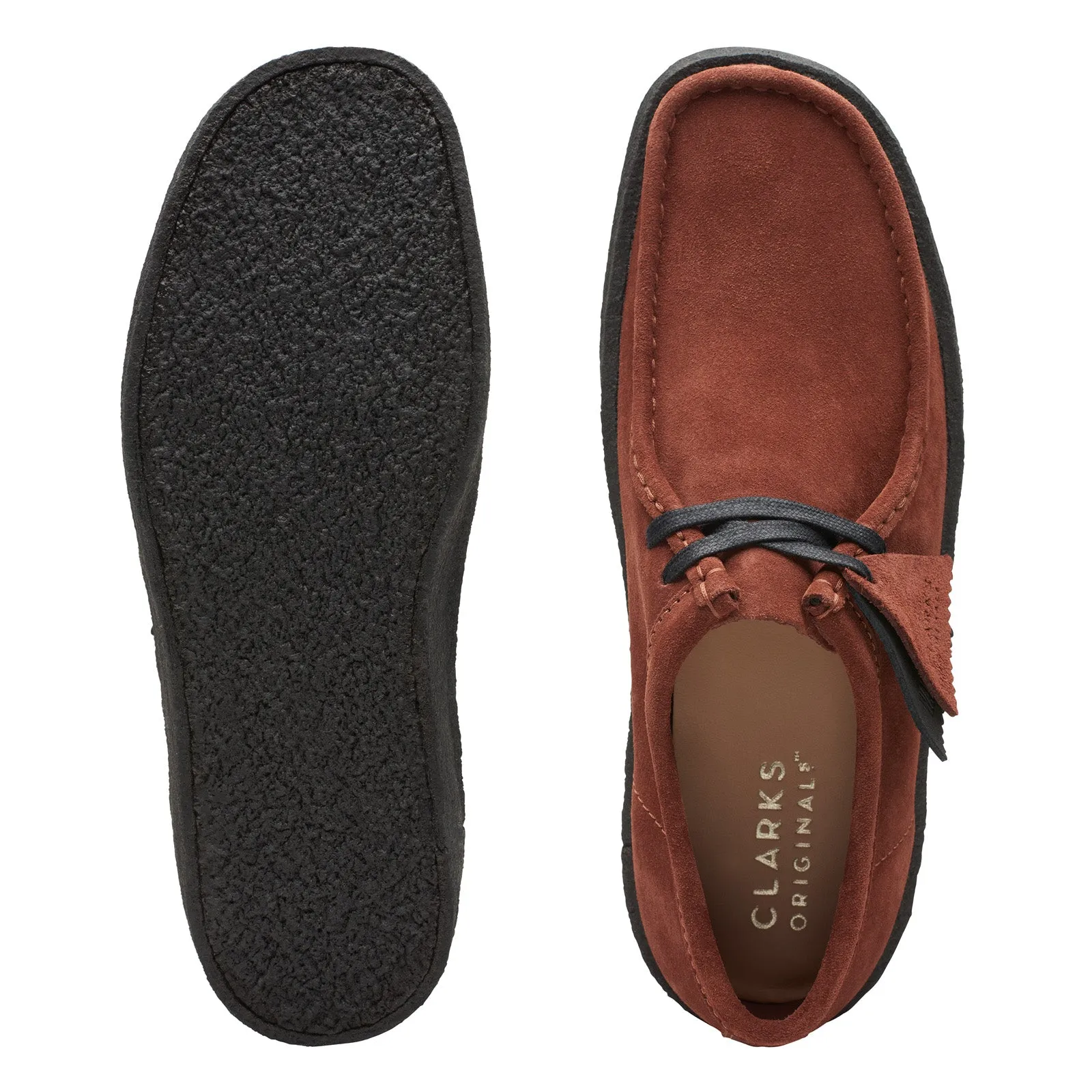 Burgundy Casual Oxfords for Men by Clarks Wallabee