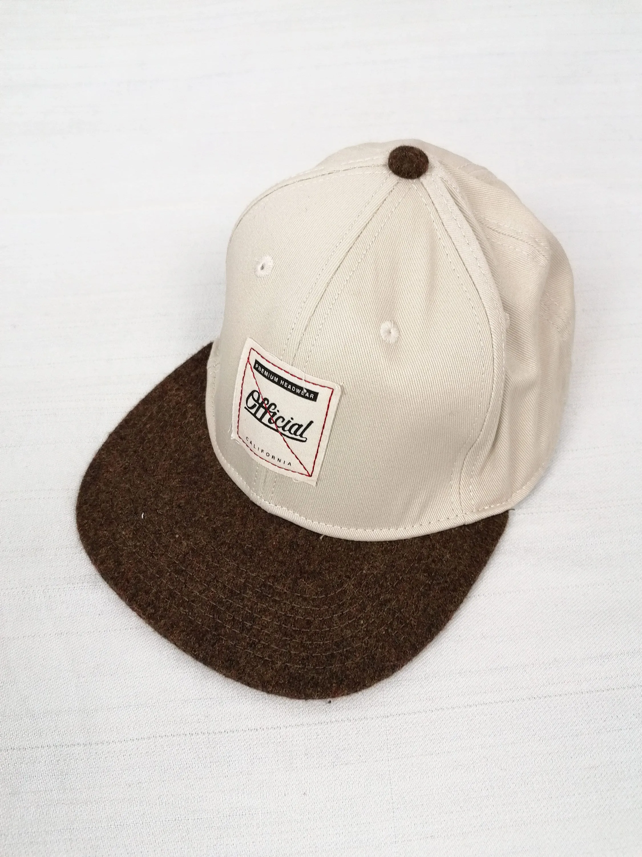 California Baseball Cap with Flat Felt Visor - Official