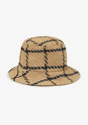 CAMI BUCKET HAT CAMEL CHECK