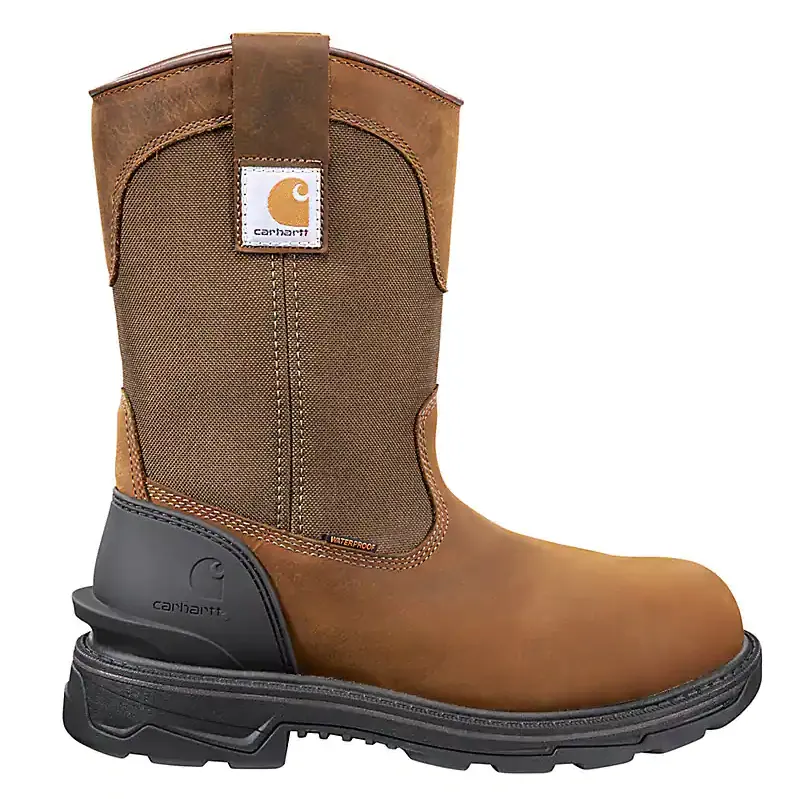 Carhartt Ironwood Waterproof Soft Toe Wellington in Bison Brown Oil Tan - Size 12M