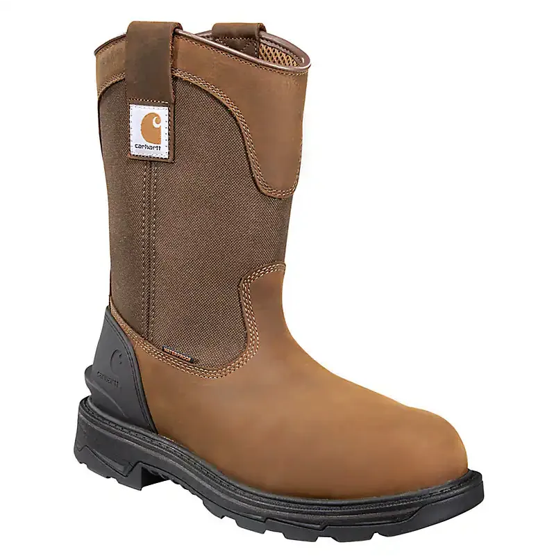 Carhartt Ironwood Waterproof Soft Toe Wellington in Bison Brown Oil Tan - Size 12M