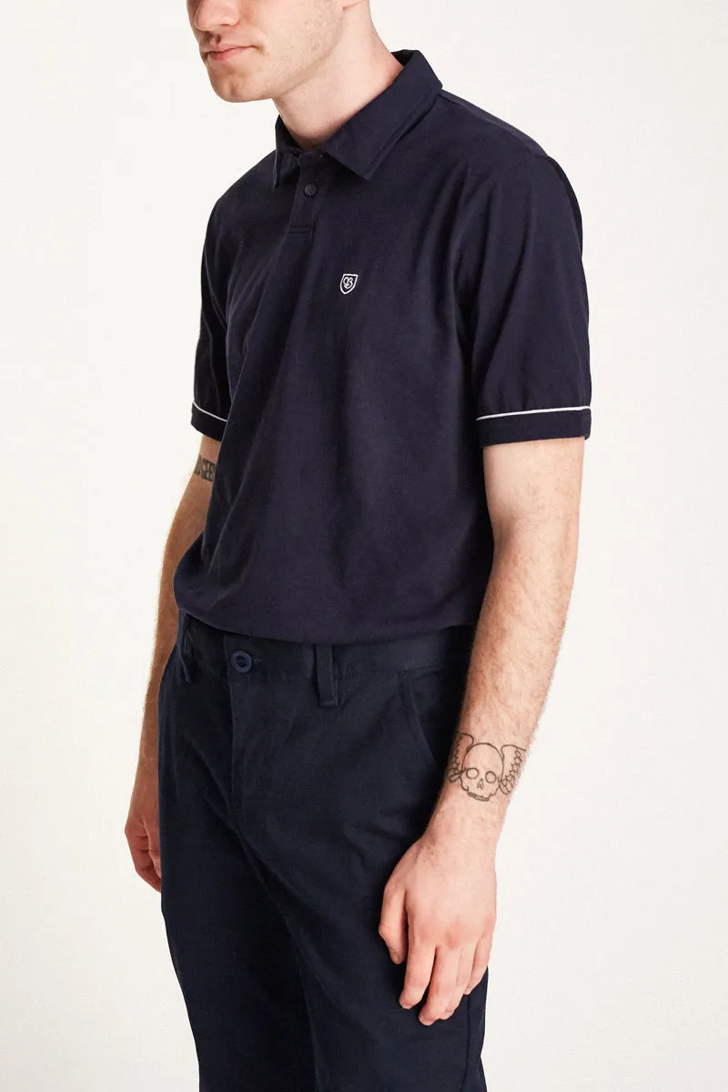 Carlos S/S Polo Knit - Navy