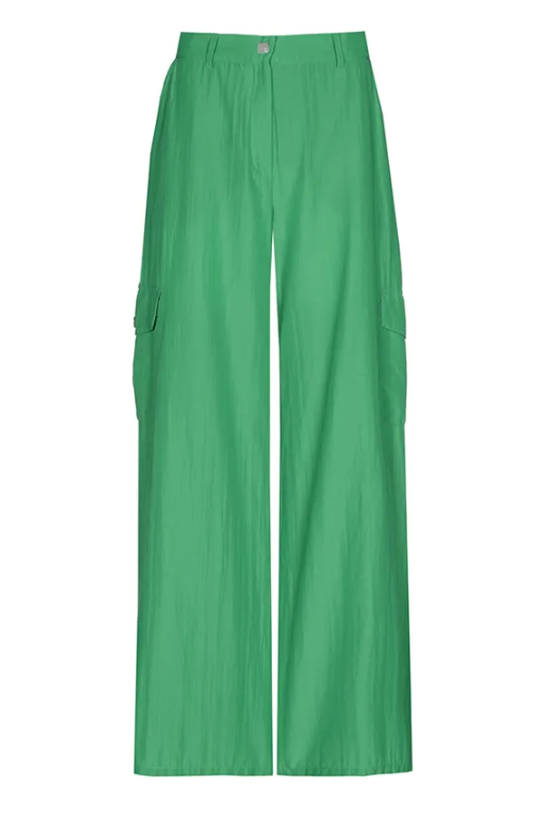 Caroline Biss JADE WIDE COTTON-MIX TROUSERS