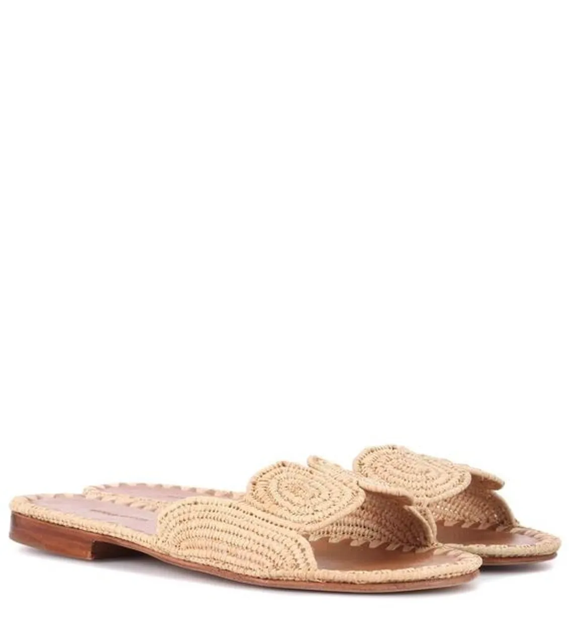 Natural Naima Slide Sandals Carrie Forbes Brand