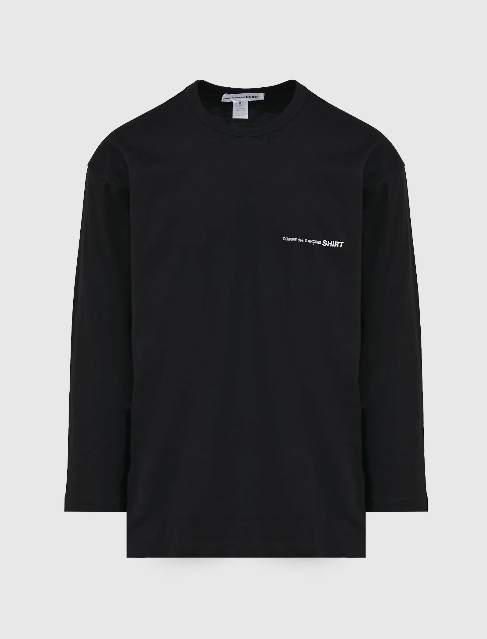 CDG SHIRT T-SHIRT   BLACK