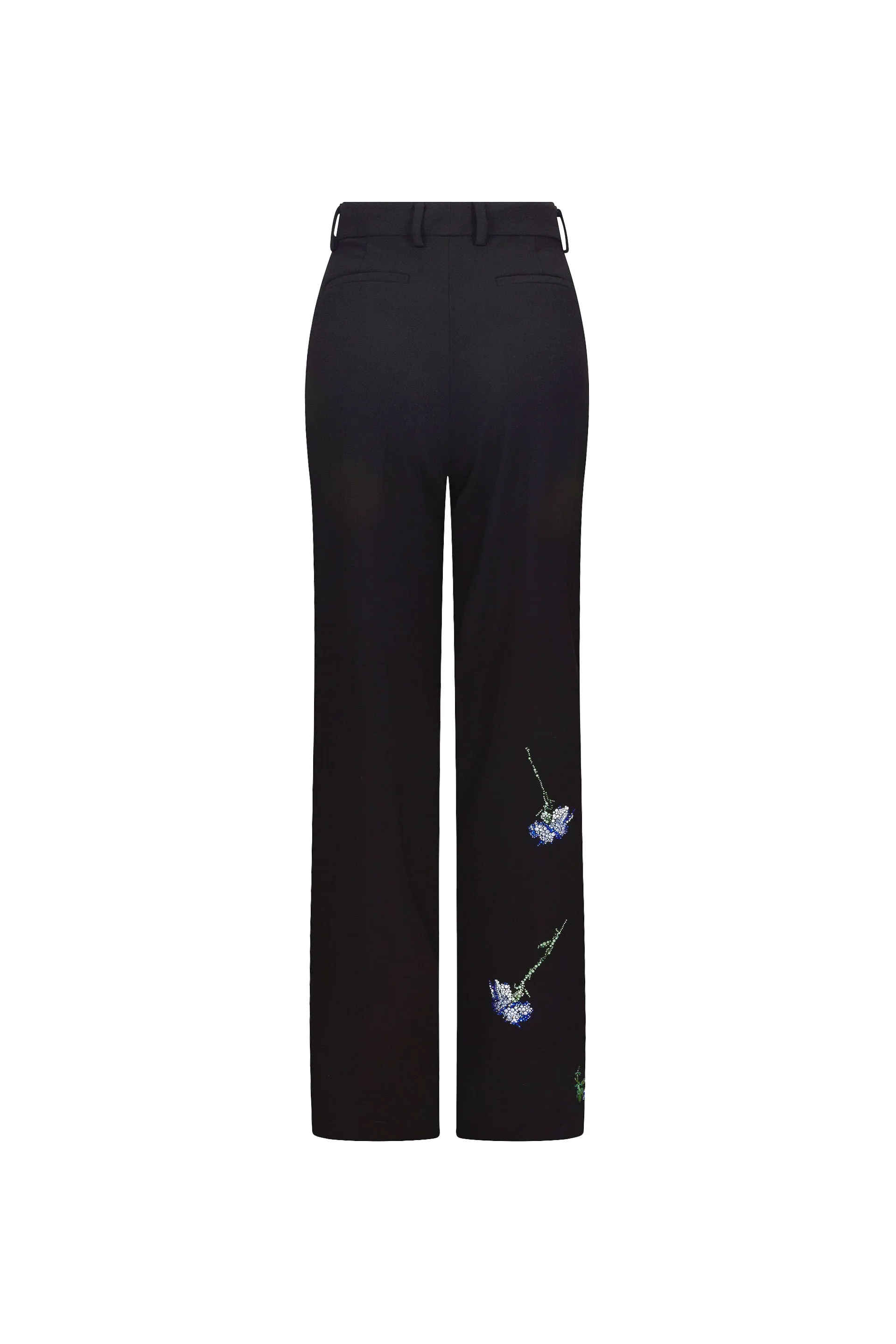 'CECIL BEATON BLUE CARNATION' BAGGY TROUSERS