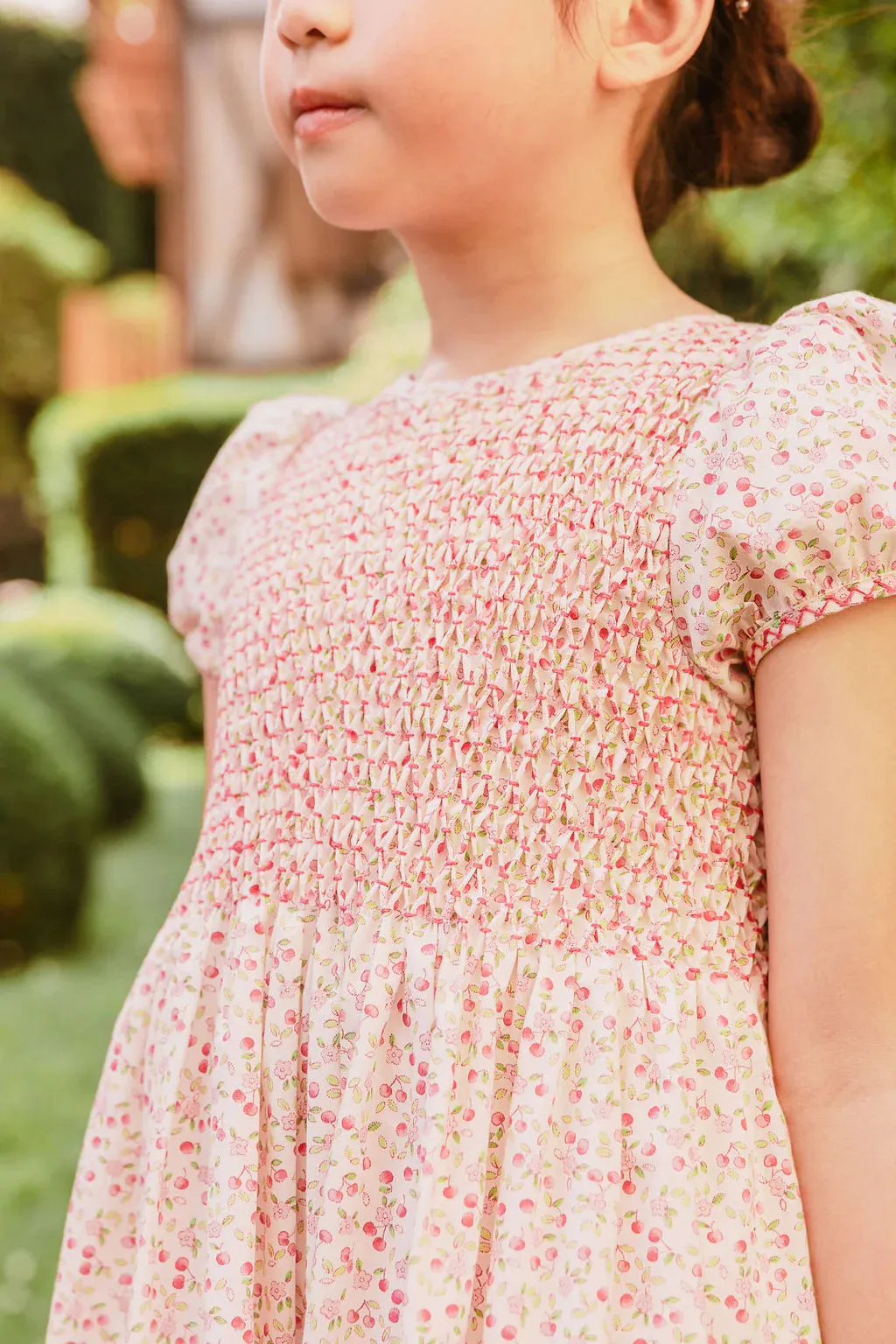 Cherry Blossom Smocked Dress