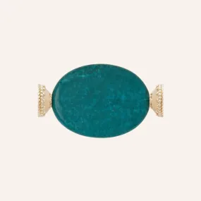 Chrysocolla Oval Flat Centerpiece